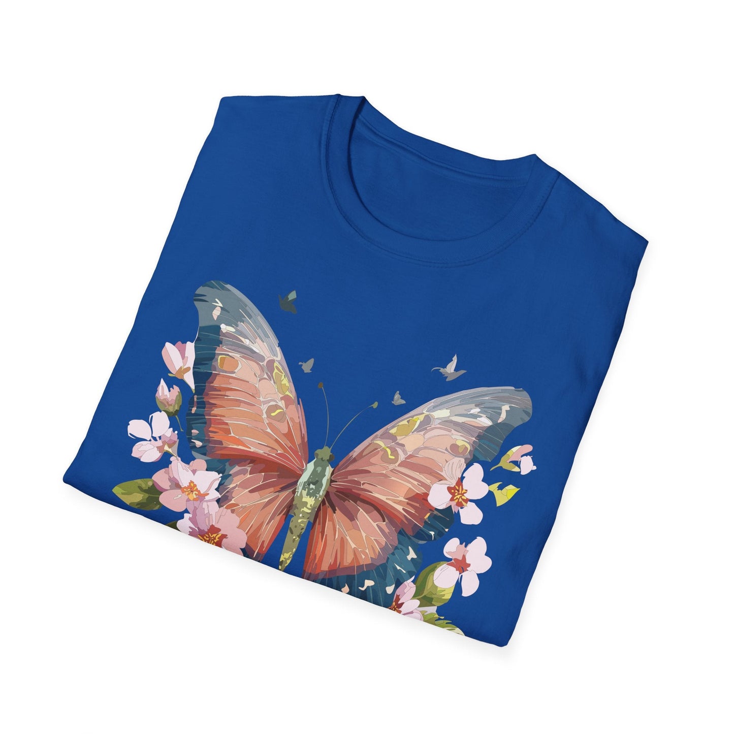 Unisex Monarch Butterfly T Shirt Softstyle 64000 Gildan Ring Spun Cotton Tee Lightweight Comfort