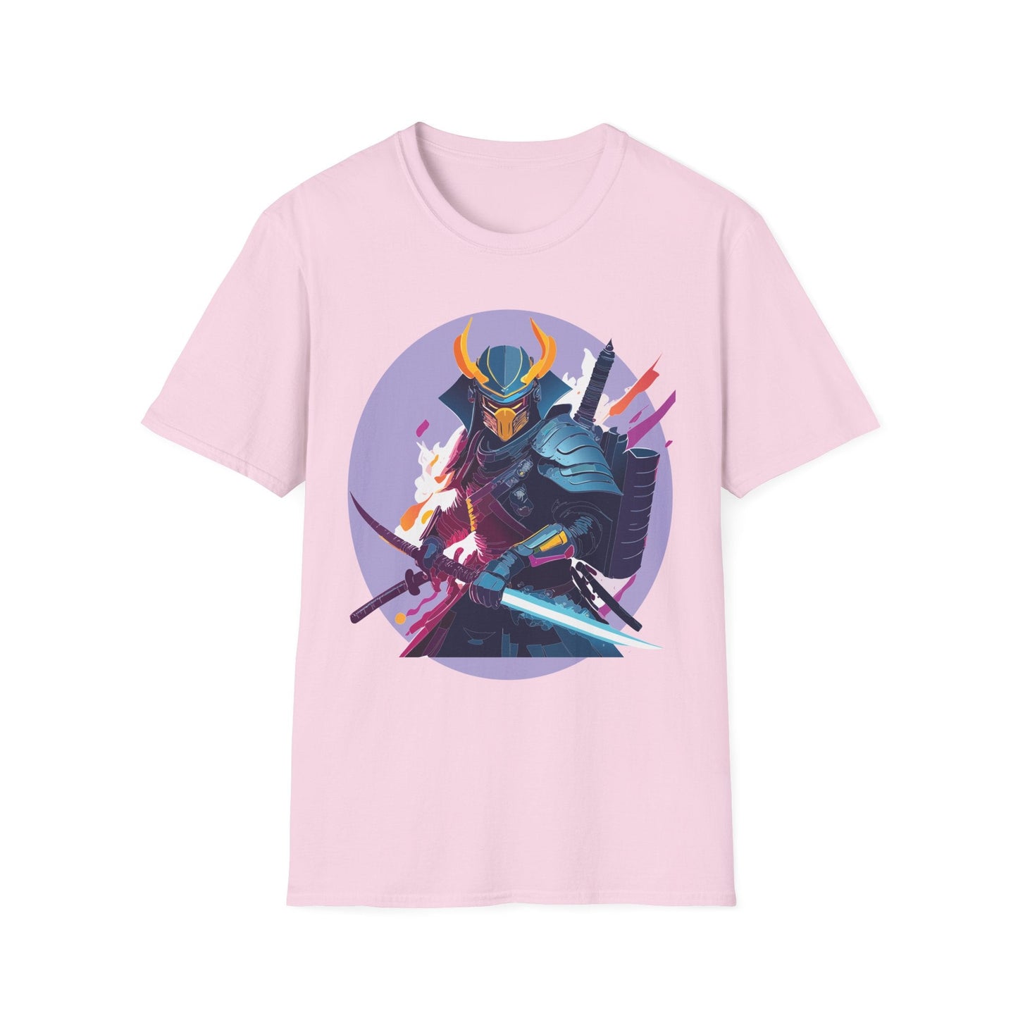 Samurai Shirt Unisex Softstyle Tee 100 Percent Ring Spun Cotton Comfortable Everyday Wear