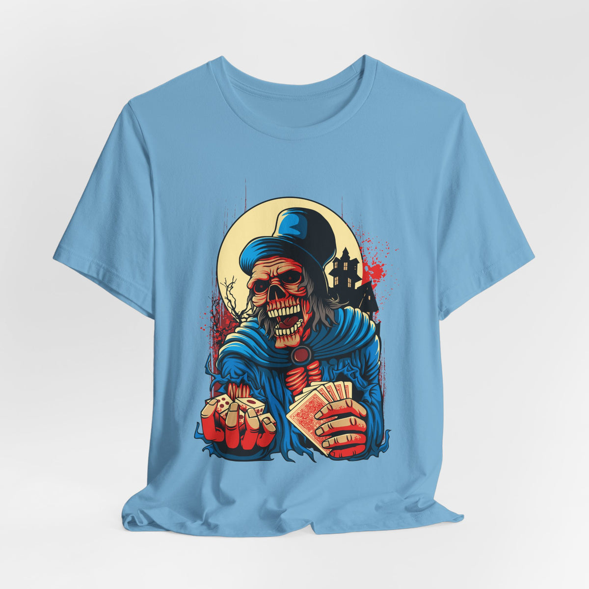 Skull Graphic Design Tee, Skull Shirt, Vintage Tees, Art Design T-Shirt, Graphic Tee, Art Shirts - 1