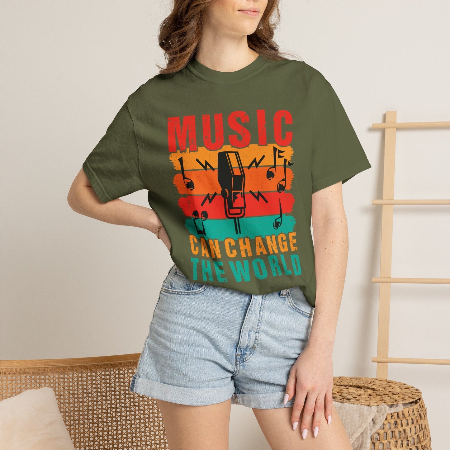 Music Graphic Design Unisex Cotton T-shirt 089