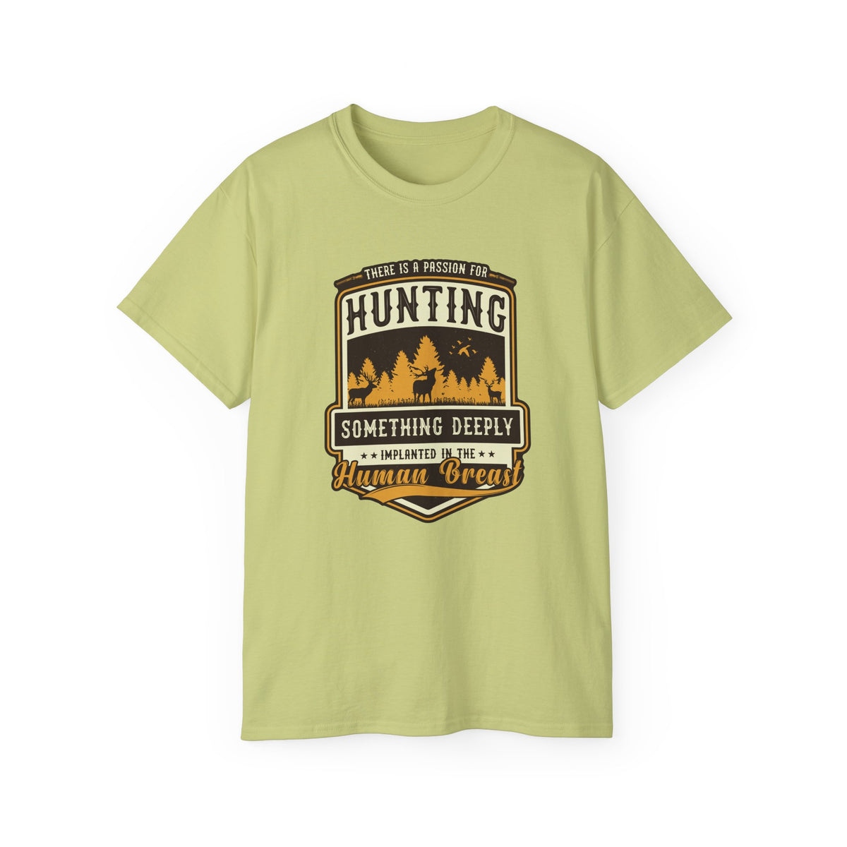 Hunting Badge Graphic Tee | Forest Trees Camper Outdoors