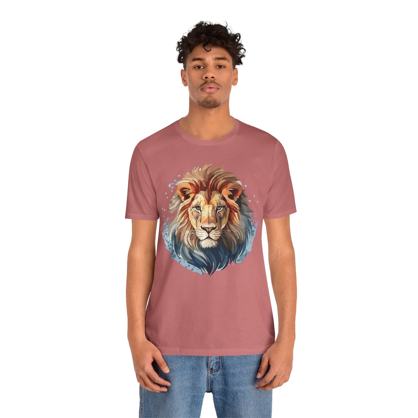 Lion Shirt, Animal Shirt, T-Shirt with Lion, Art Design Tee, Animal Tees, Safari T-Shirt 12