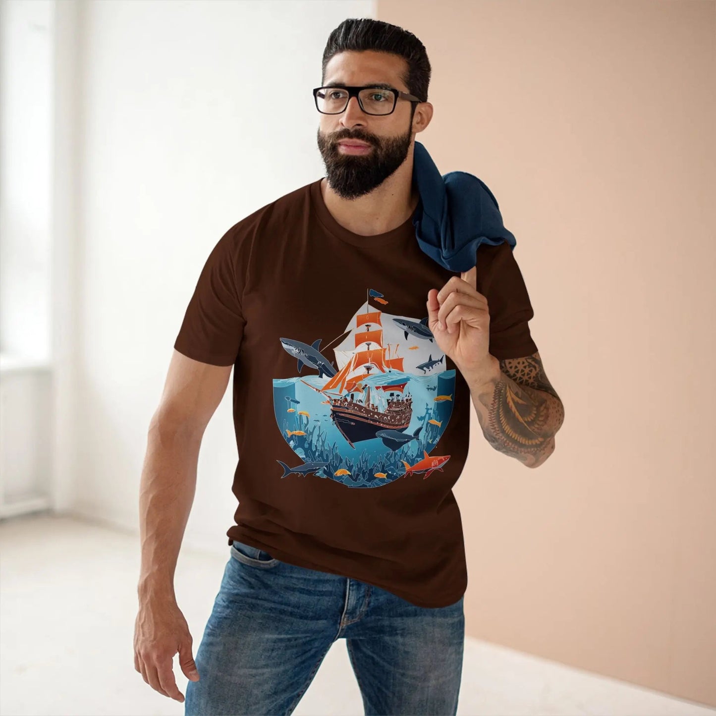Ocean Coast Graphic Unisex 100 Cotton Staple Tee 23