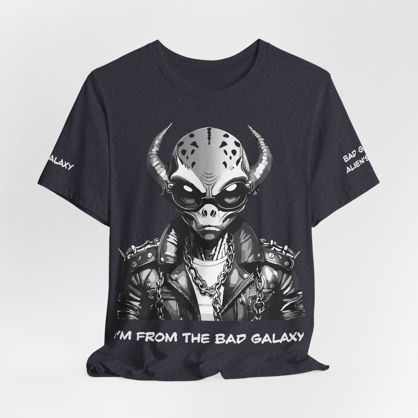 Alien Tee Shirt From Bad Galaxy 100 Percent Cotton Eco Friendly Ink Printed In USA