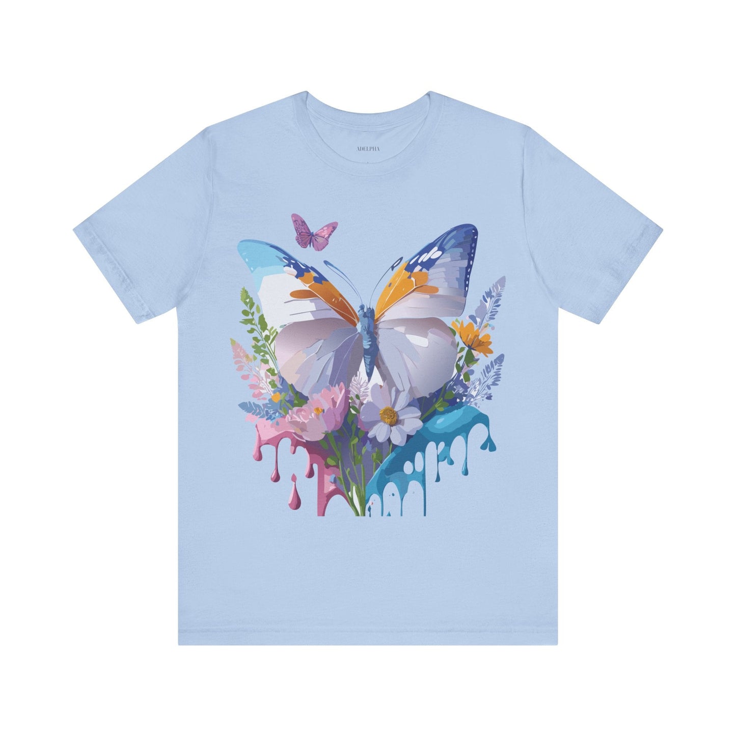 Butterfly Graphic Tee From Adelpha Vintage Artwork Unisex Short Sleeve Shirt