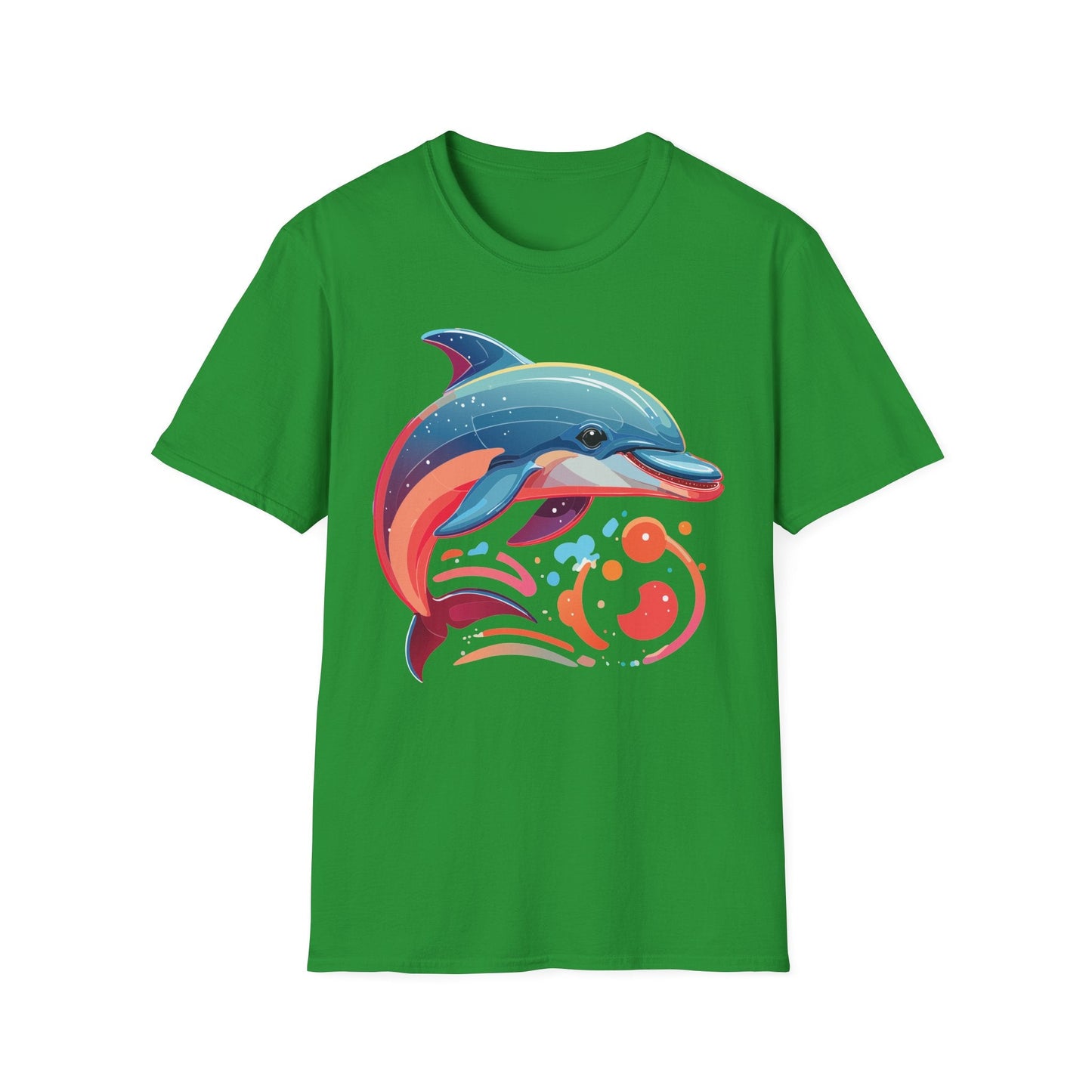 Gildan Softstyle Dolphin Shirt Unisex Short Sleeve Tee 100 Percent Ring Spun Cotton Comfortable Wear