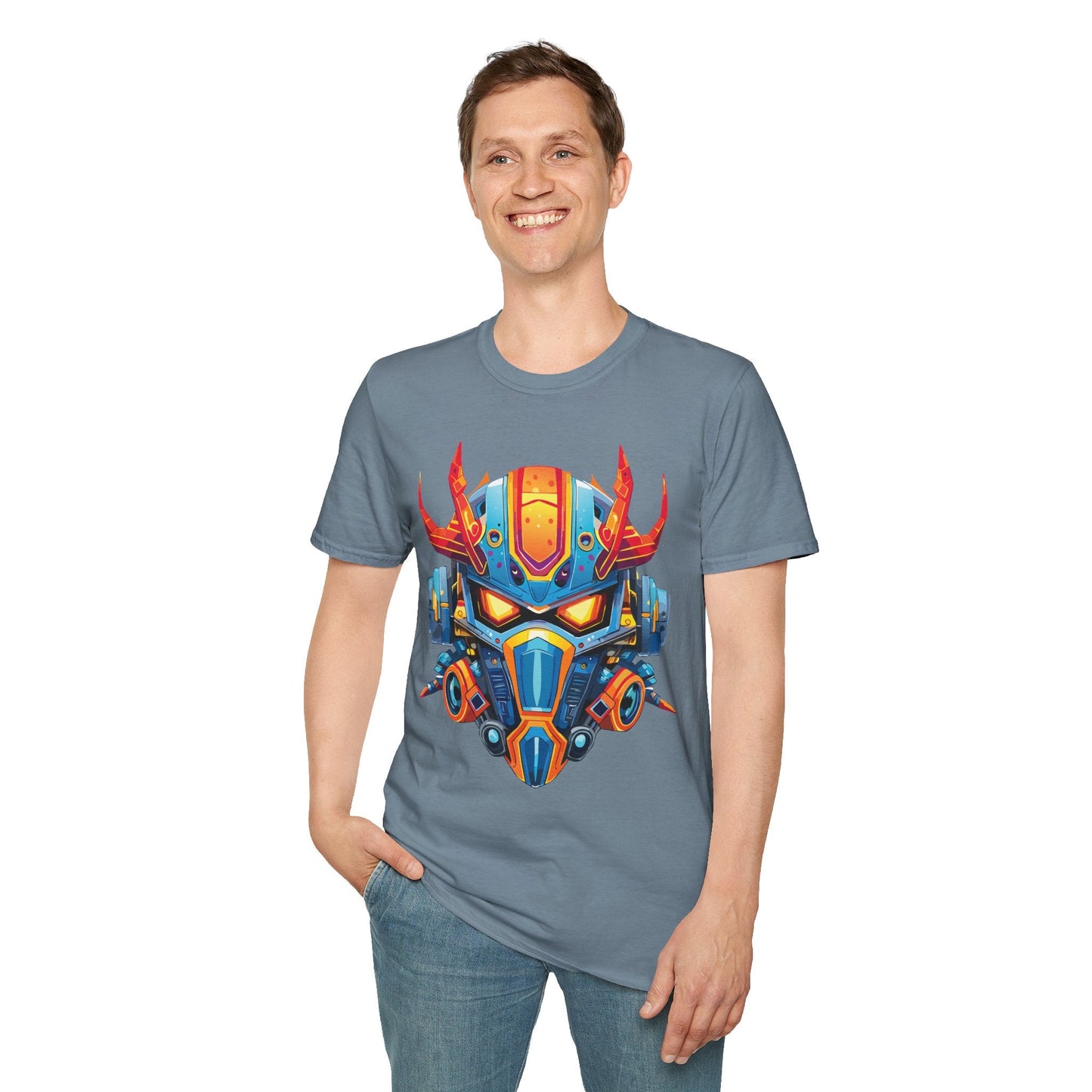 Cyborg Tee Unisex Robot And Terminator Shirt Gildan Softstyle 64000 Ring Spun Cotton