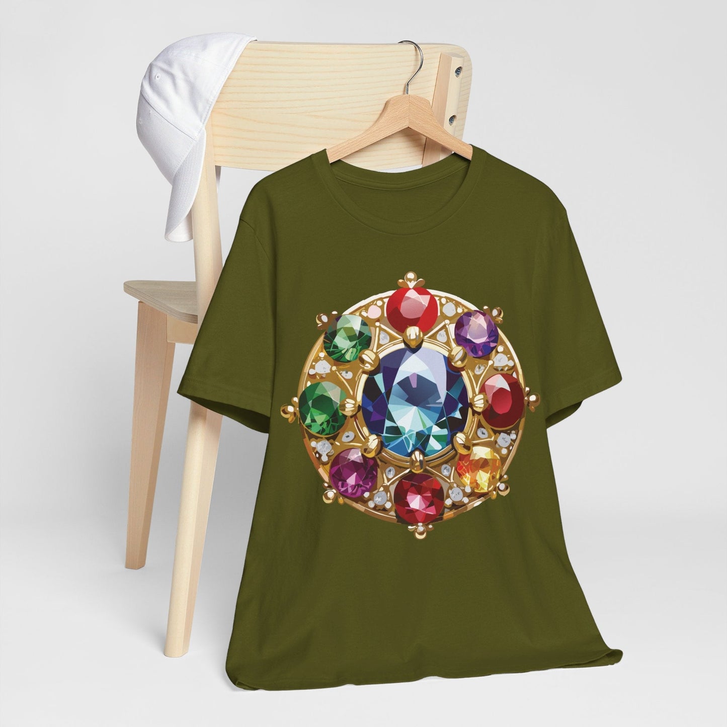 Jewelry Graphic Unisex 100 Cotton Vintage Treasure Art T-Shirt 39
