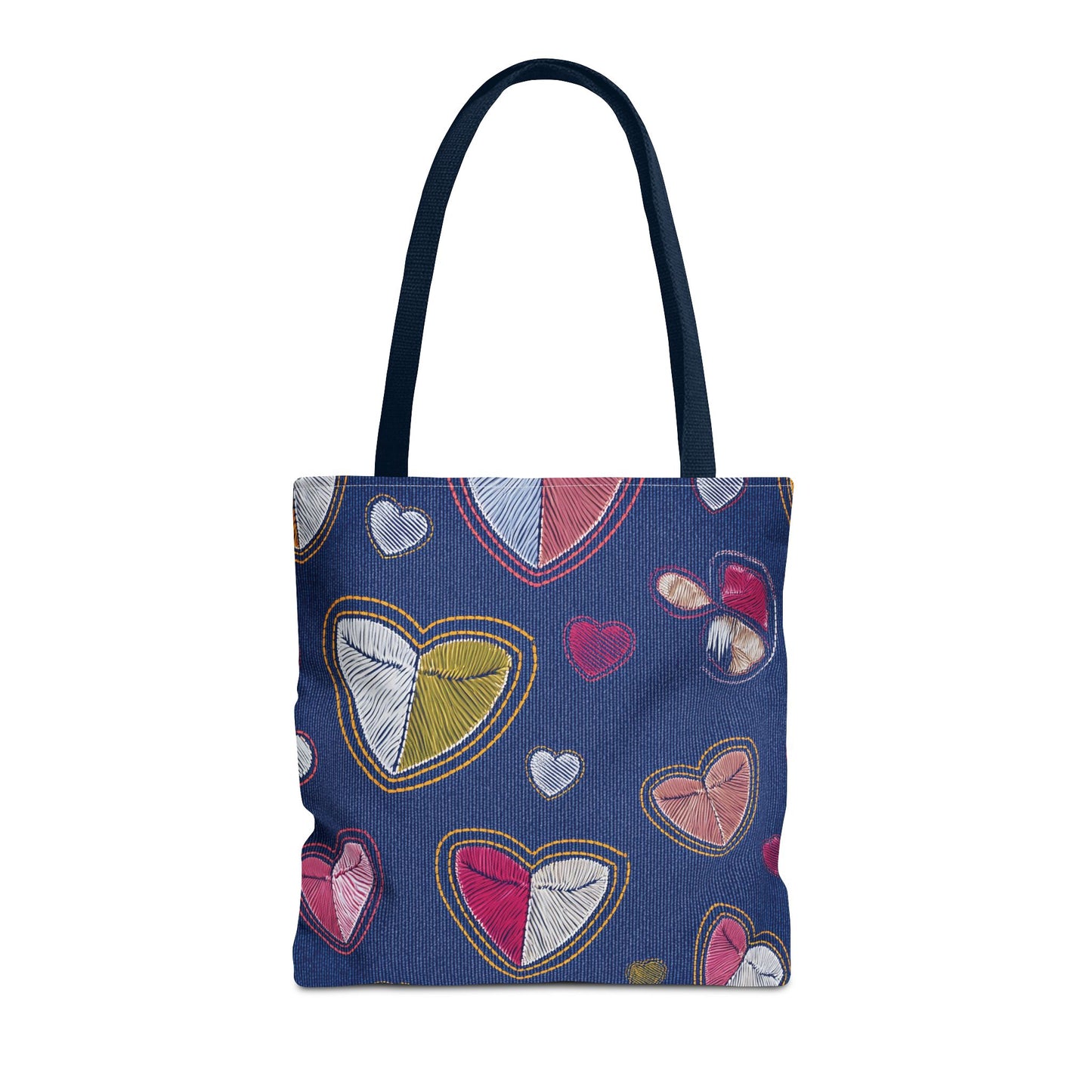 Love Day Graphic Design Denim Fabric Imitation Print Unisex Canvas Bag POLY 3 Sizes Tote Bag 201-7