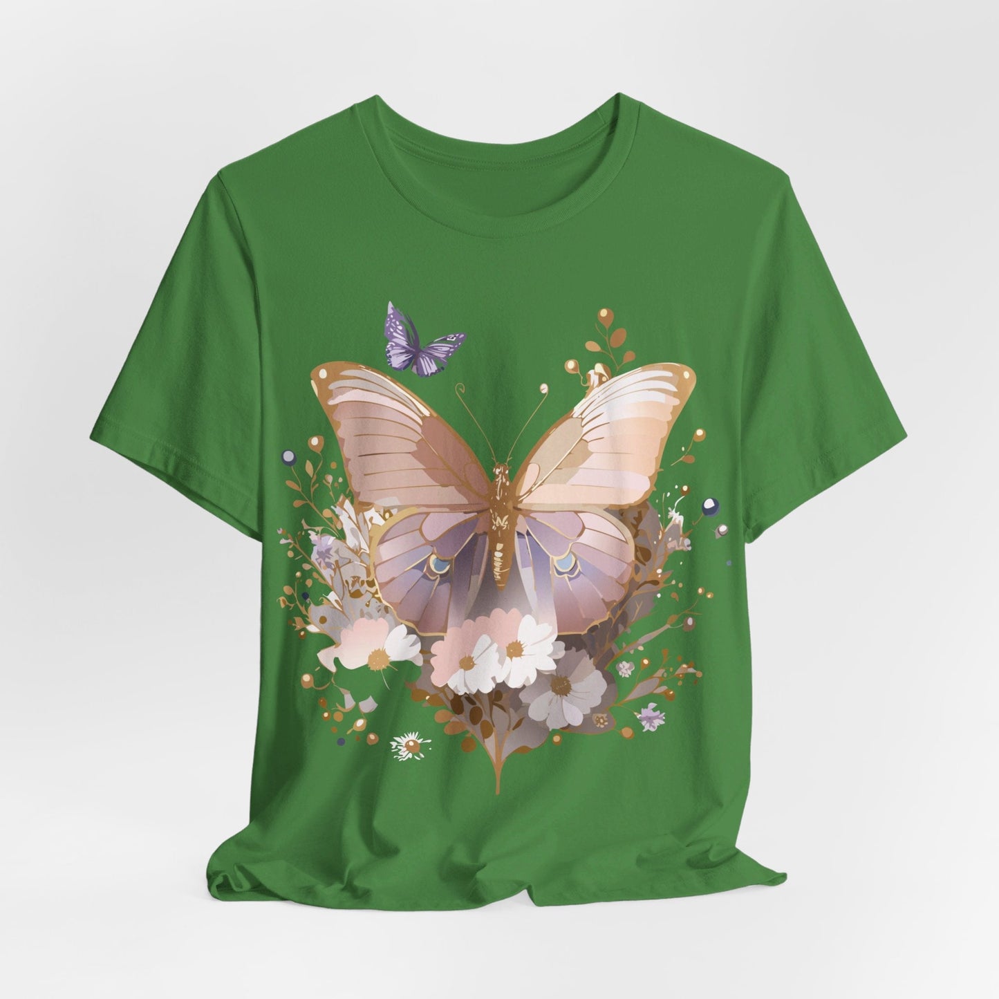 Butterfly Graphic Tee From Adelpha Unisex Short Sleeve Vintage Artwork