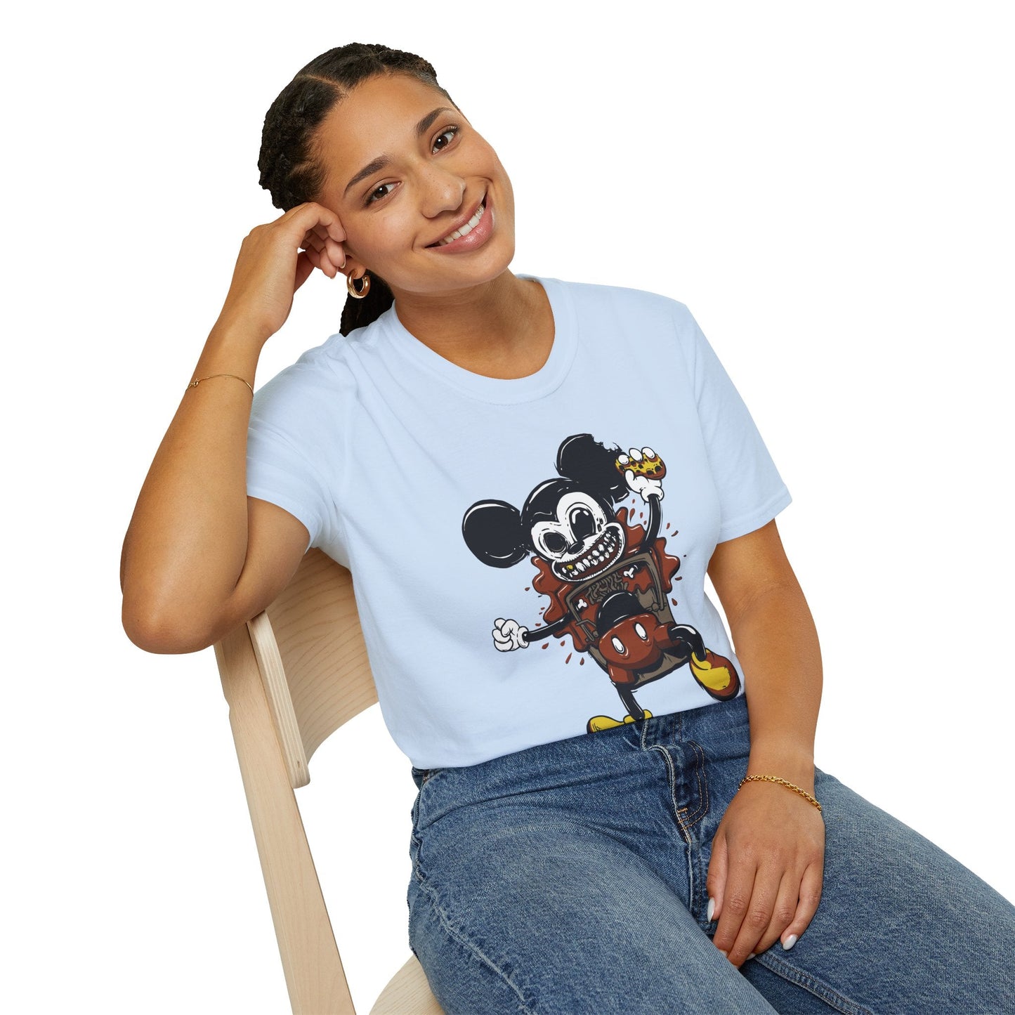 Cartoon T Shirt Animation Tee Unisex Gildan Softstyle 64000 100 Percent Cotton Comfort
