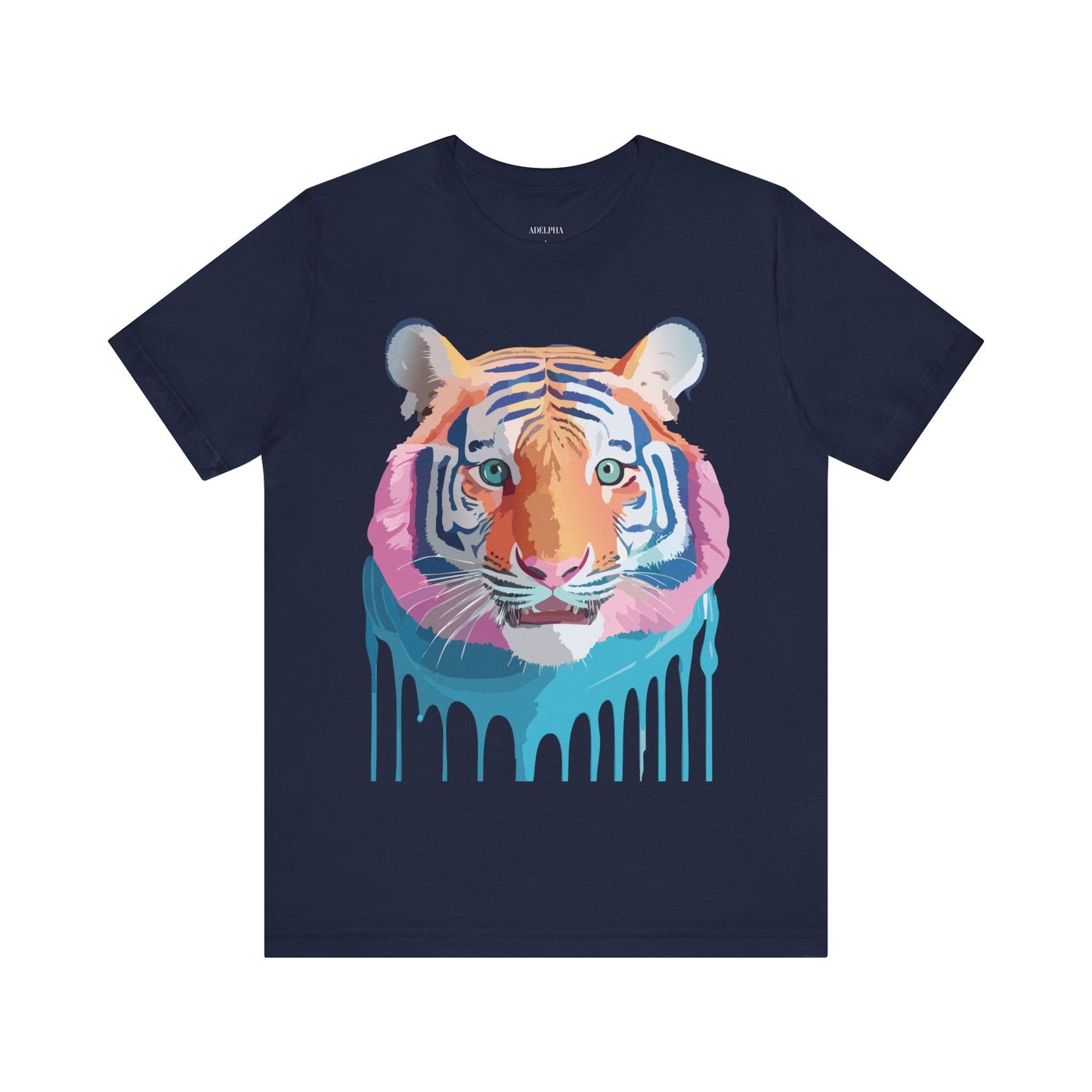 Tiger Graphic Unisex 100 Cotton Vintage Art with Animal Tee 17