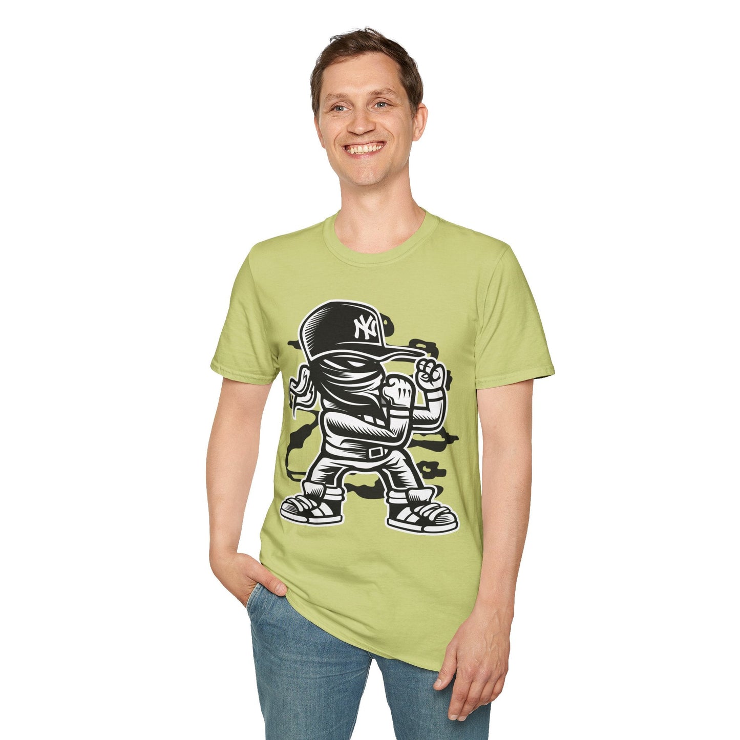 Cartoon T Shirt Animation T Shirt Funny Tee Shirt Unisex Softstyle Cotton Tee Gildan 64000