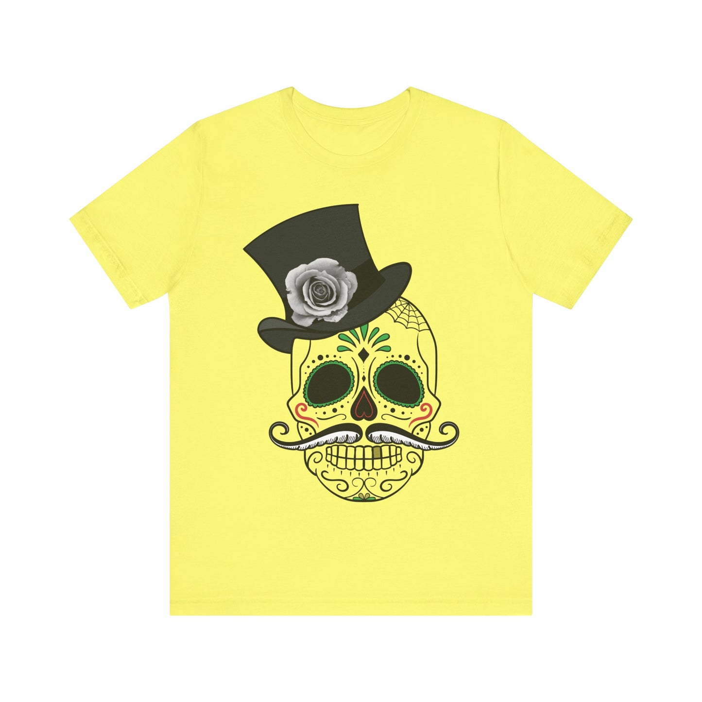 Unisex-T-Shirt aus Baumwolle mit Totenkopf