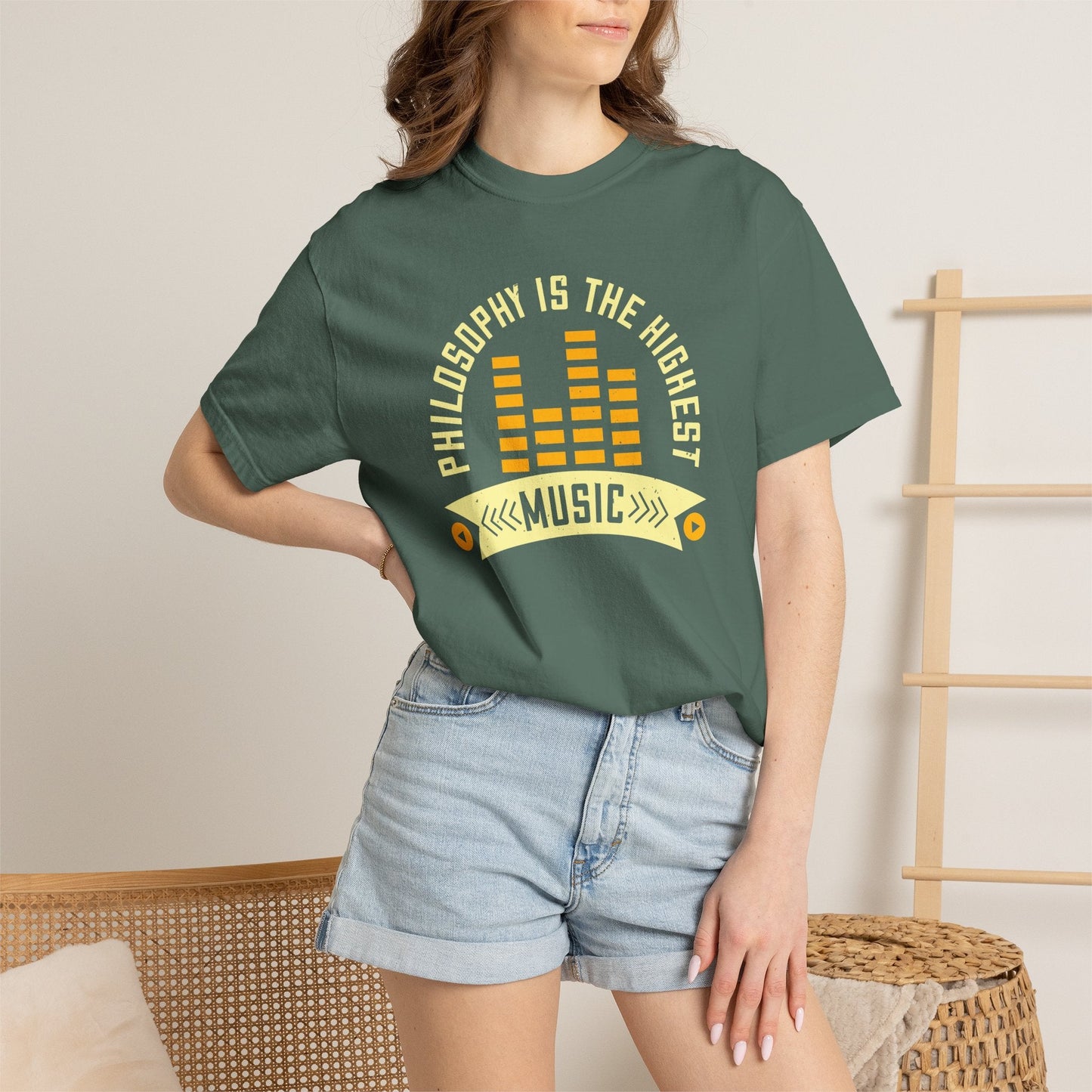 Music Graphic Design Unisex Cotton T-shirt  m42