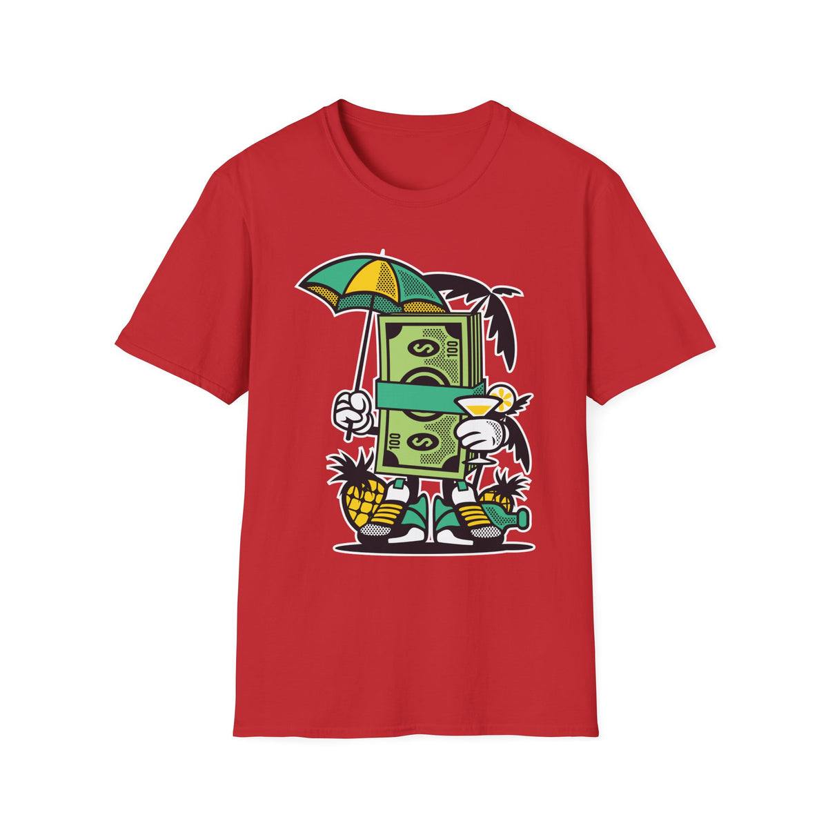 Unisex Cotton T-Shirt with Cartoon Graphic Design