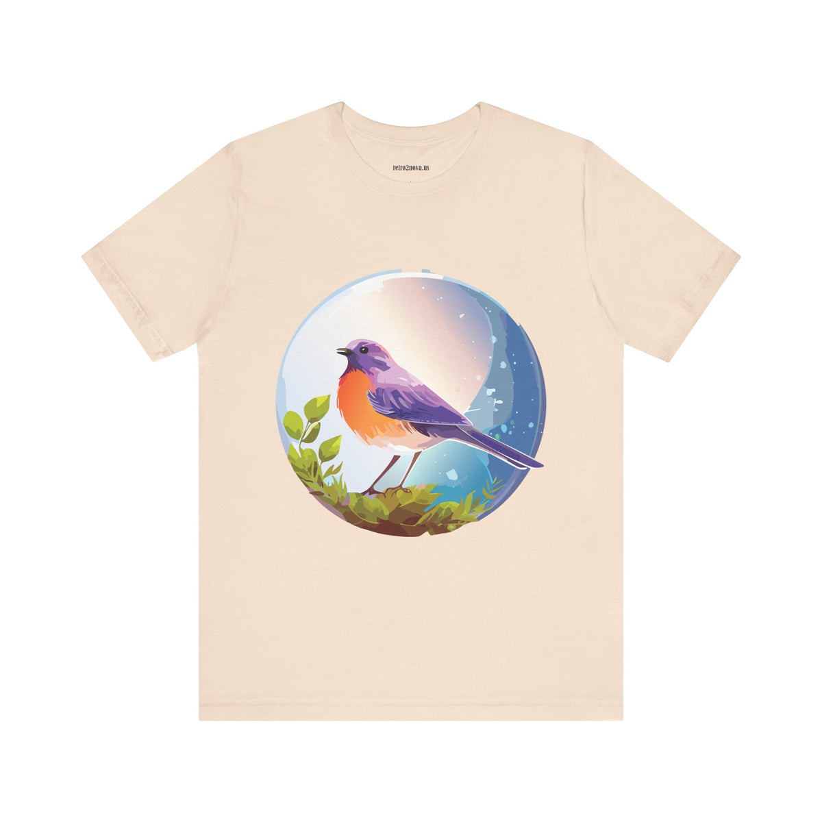 Bird Graphic Unisex Cotton Bella+Canvas Tee with Animal Design ab3