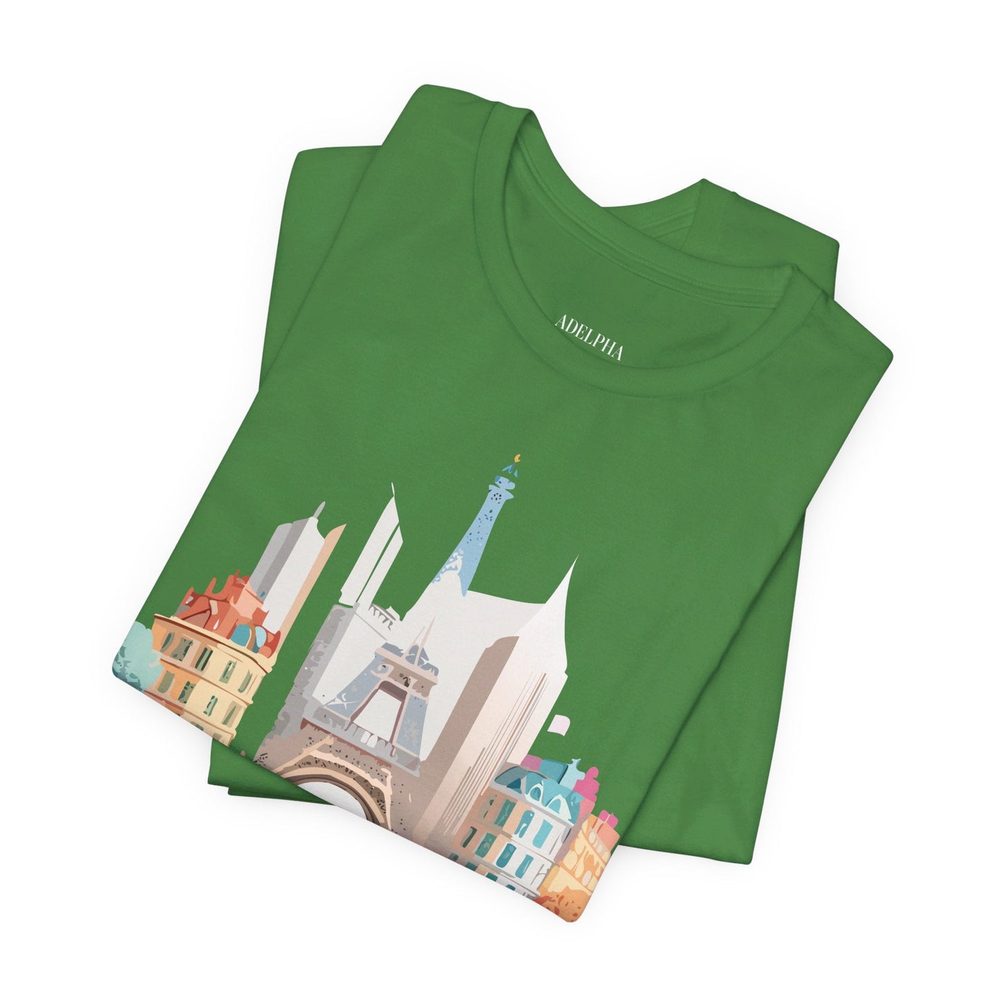 Paris Tourist Graphic Tee Unisex Jersey Short Sleeve by Art Design Vintage Inspired