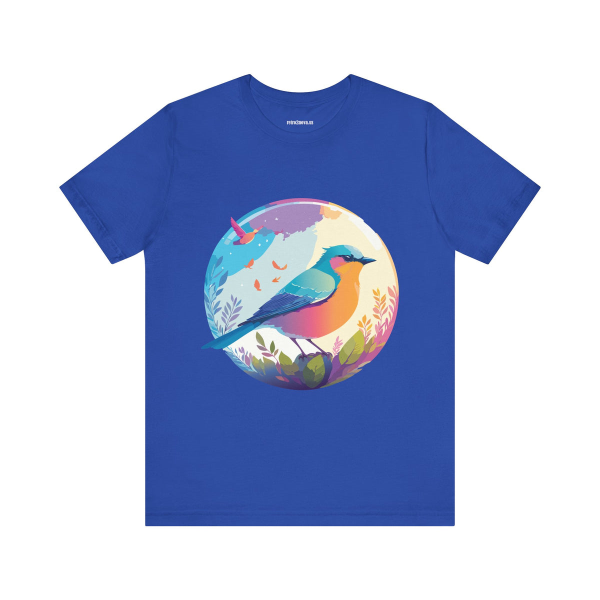 Bird Graphic Unisex Cotton Bella+Canvas Tee with Animal Design ab2