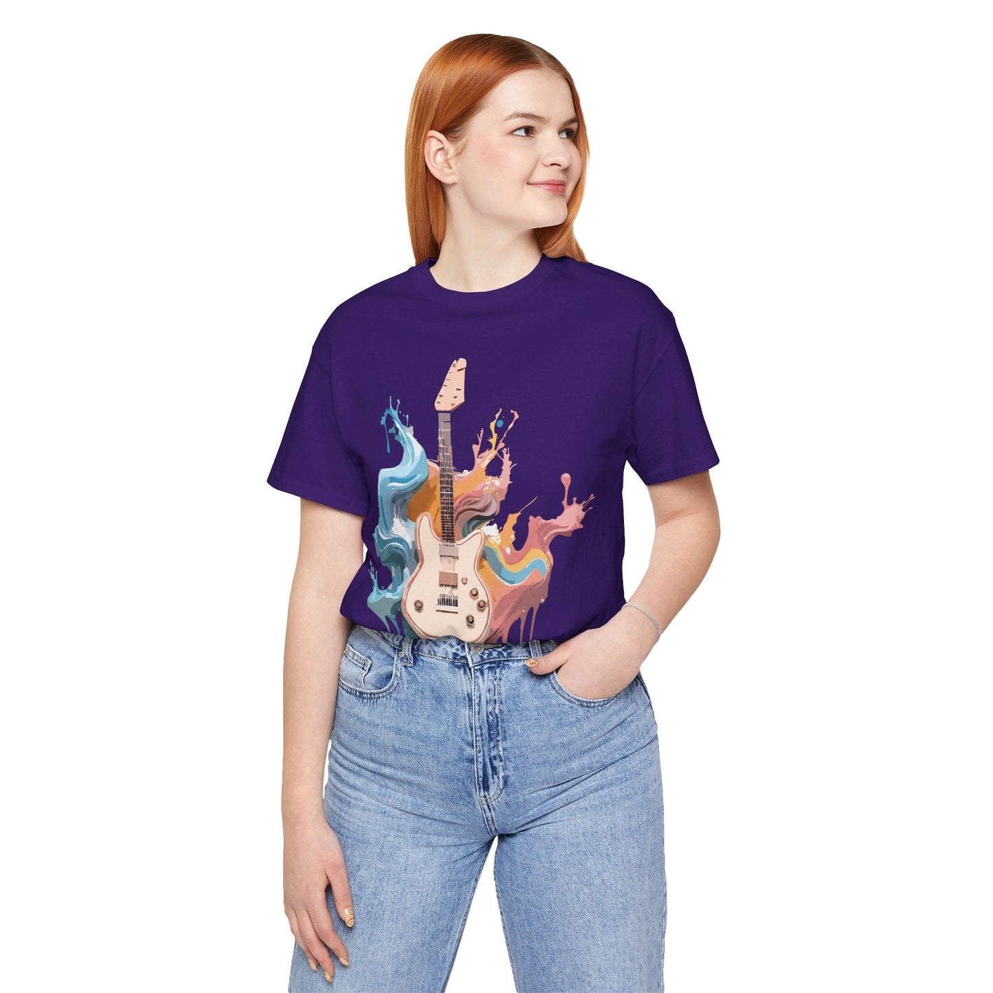 Adelpha Music Graphic T Shirt Unisex Short Sleeve Vintage Inspired Art Tee For Everyday Casual Wear