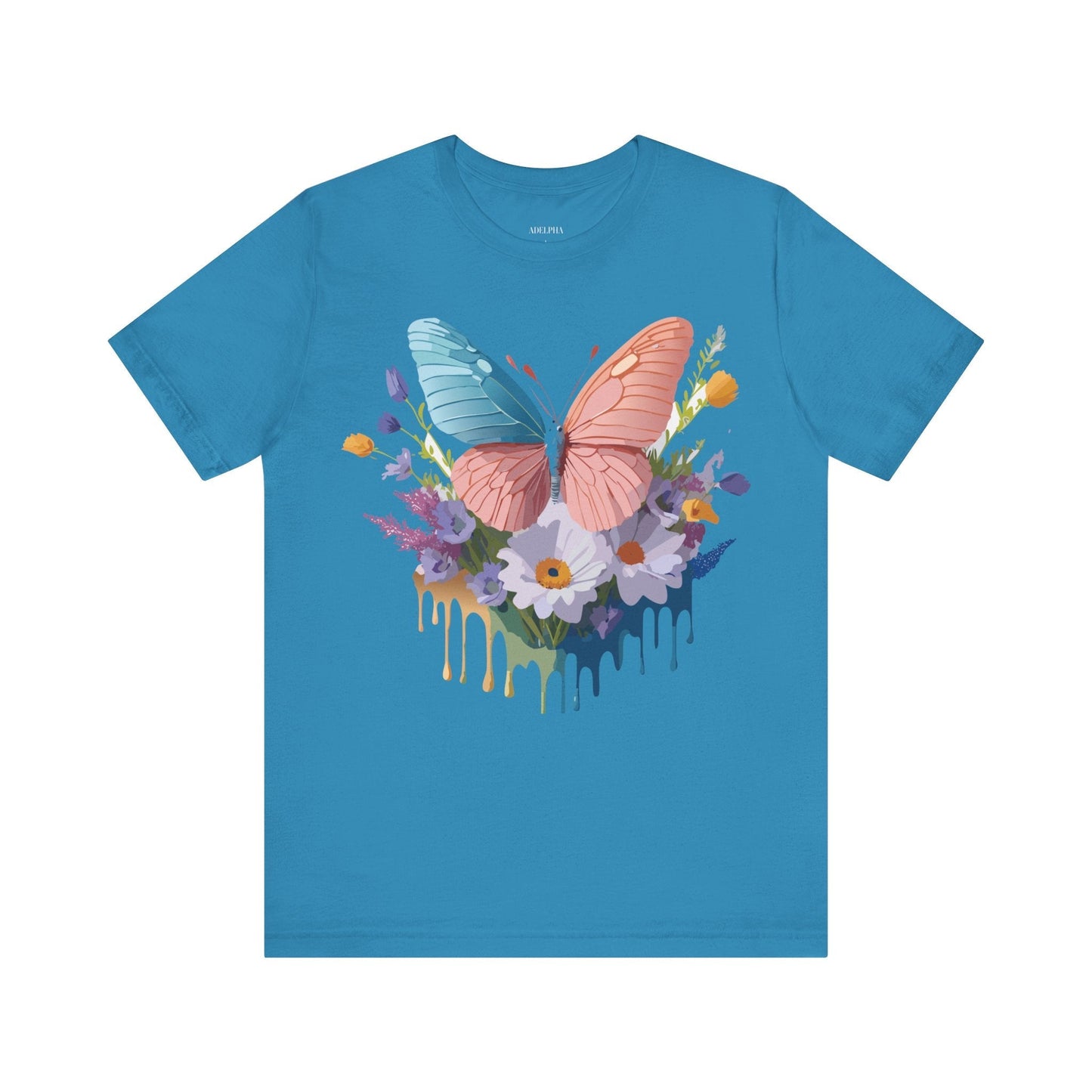 Butterfly Graphic Tee Unisex Adelpha Art Vintage Inspired Short Sleeve Shirt