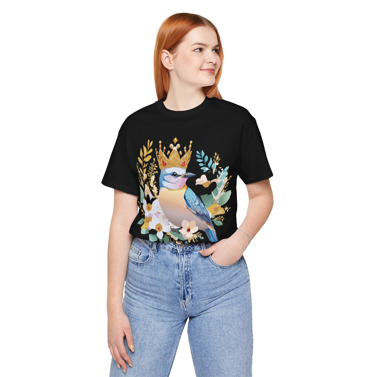 Medallion Graphic Unisex Cotton Bella+Canvas Tee with Art Design d81