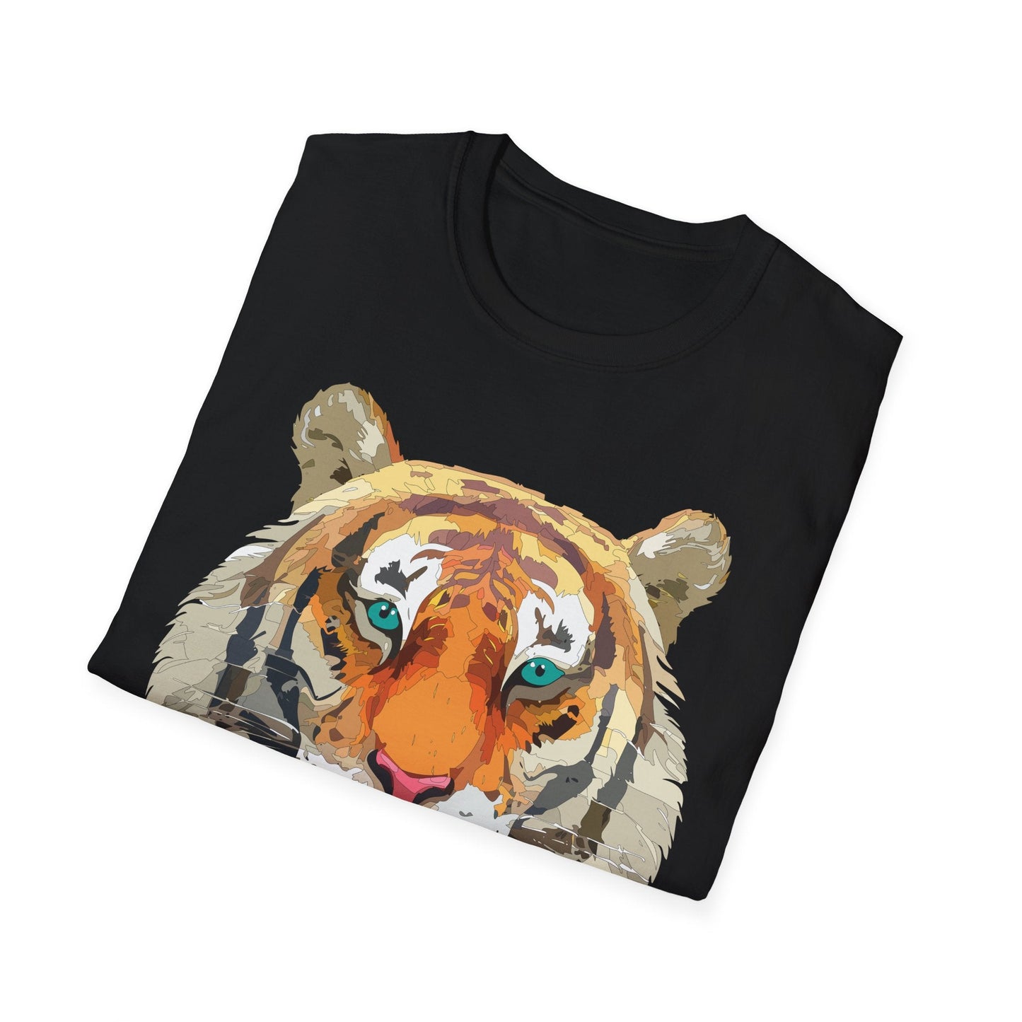 Tiger Shirt Unisex Animal Tee Gildan Softstyle 64000 Cotton Tee