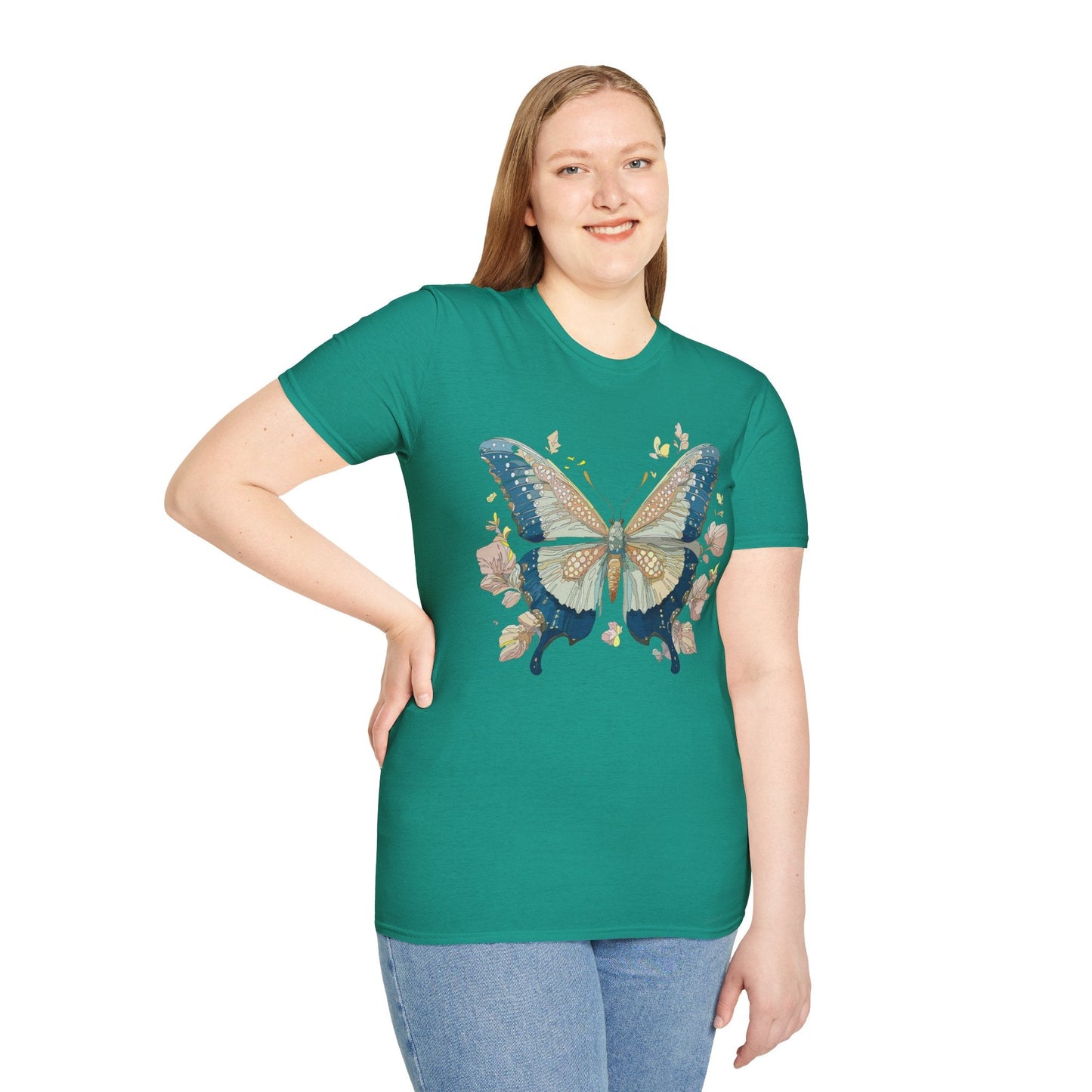 Butterfly Shirt Unisex T Shirt Monarch Butterfly Softstyle Gildan 100 Cotton Tee