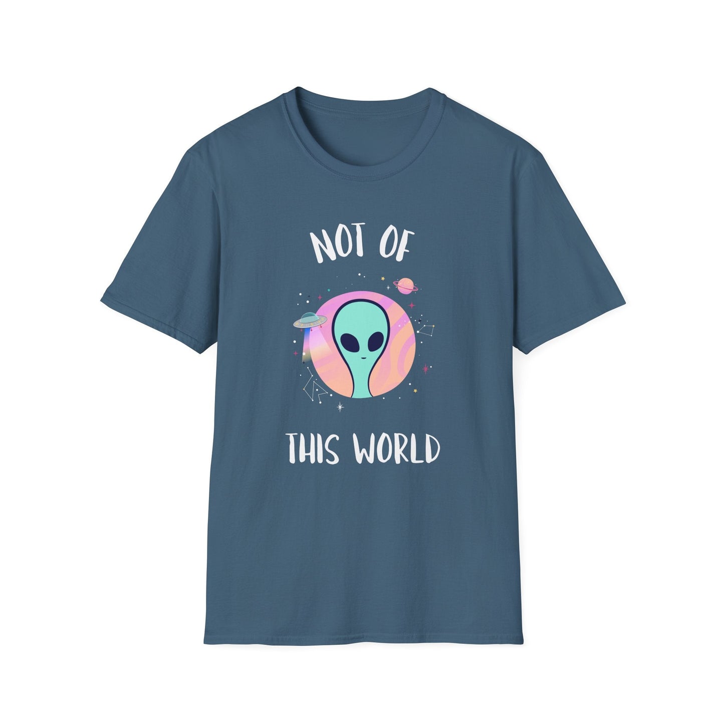 Alien Graphic TShirt  Not Of This World Cute Pastel UFO Tee