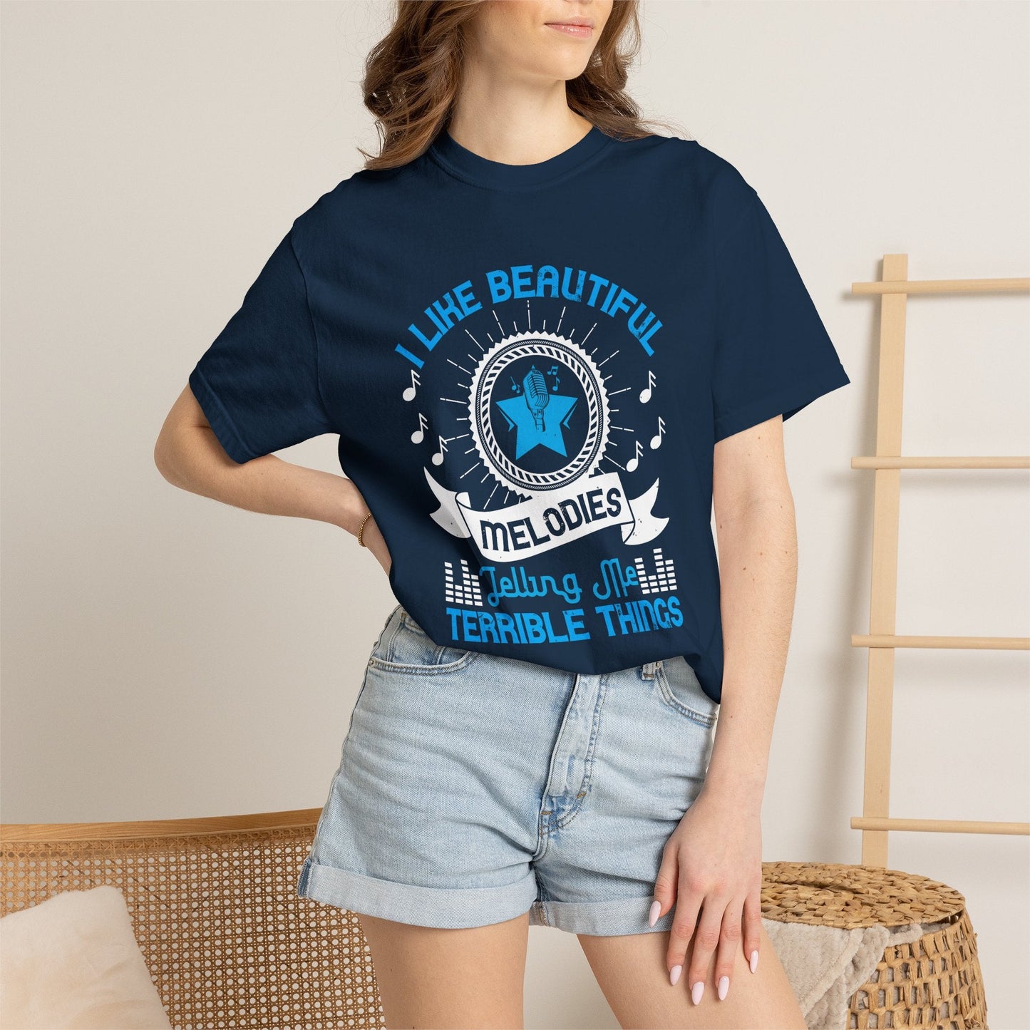 Music Graphic Design Unisex Cotton T-shirt m9