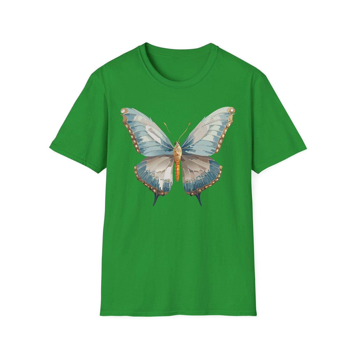Butterfly Emblem Shirt Unisex T Shirt Gildan Softstyle 64000 Monarch Print Cotton Tee Everyday
