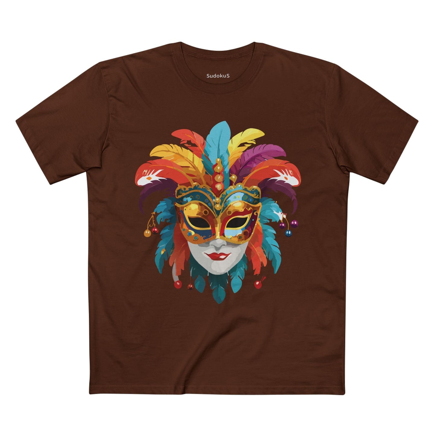 Mask Graphic Unisex 100 Cotton Staple Tee 10