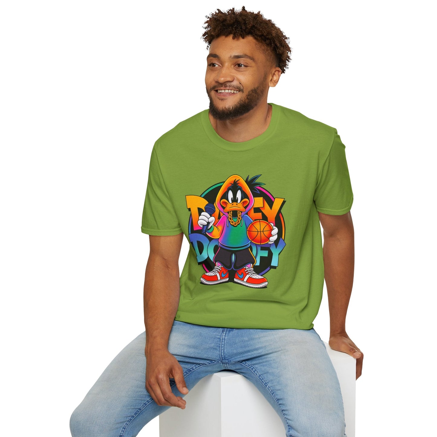 Funny Cartoon Animals T Shirt With Animation Print Unisex Softstyle Graphic Cotton Tee