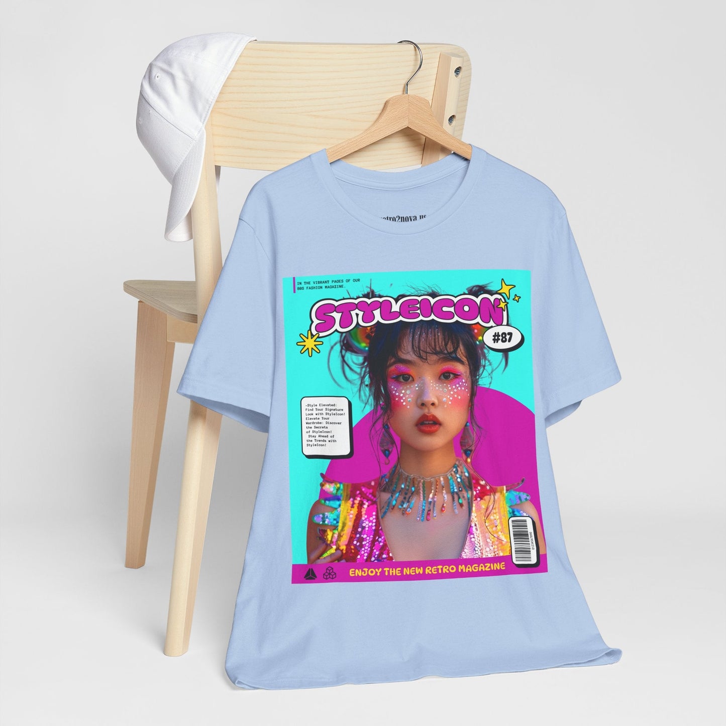 Magazine Cover Shirt Unisex Jersey Short Sleeve Tee Lightweight Breathable Fabric