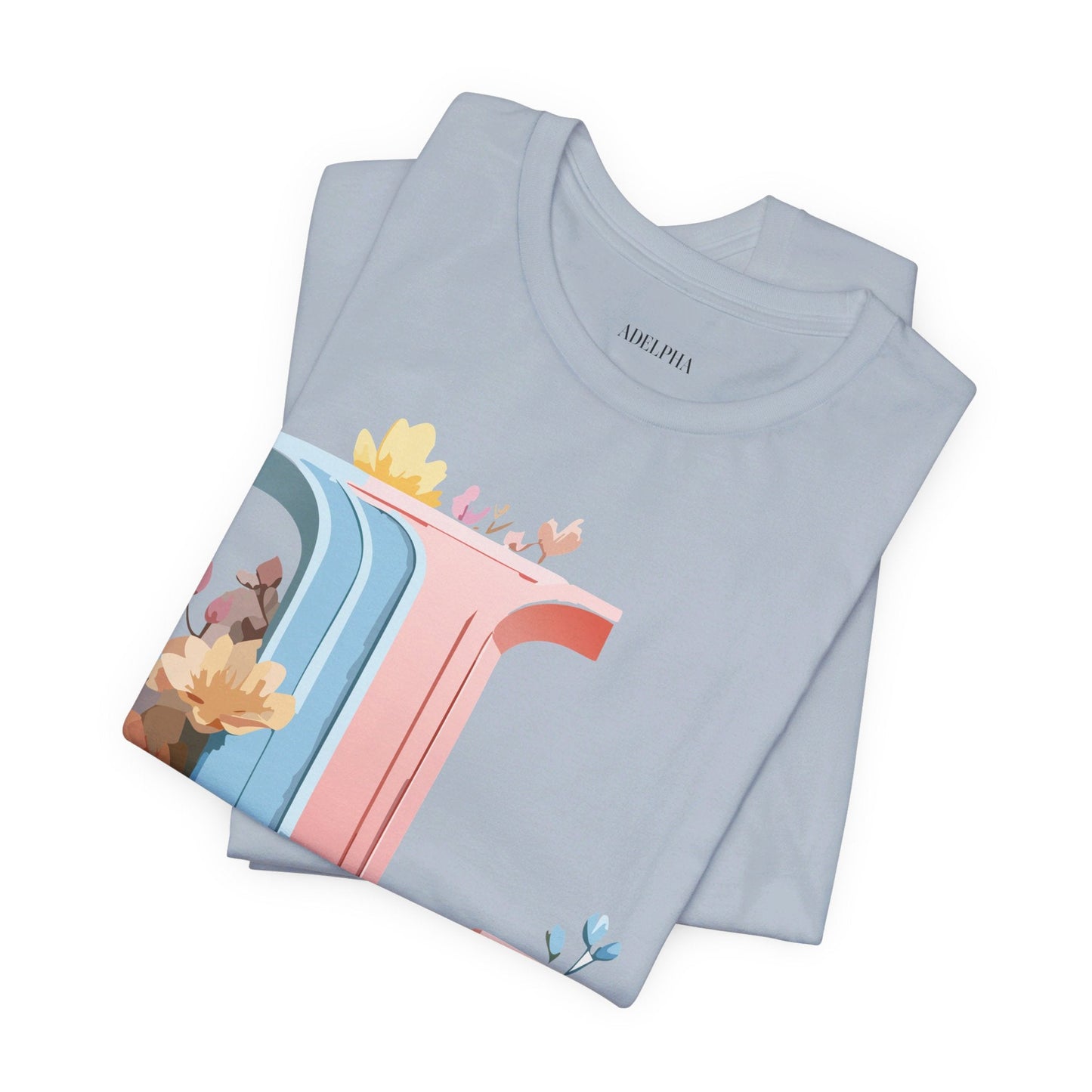 Letter L Shirt Graphic Tee Unisex Short Sleeve Vintage Inspired Artwork Adelpha Premium