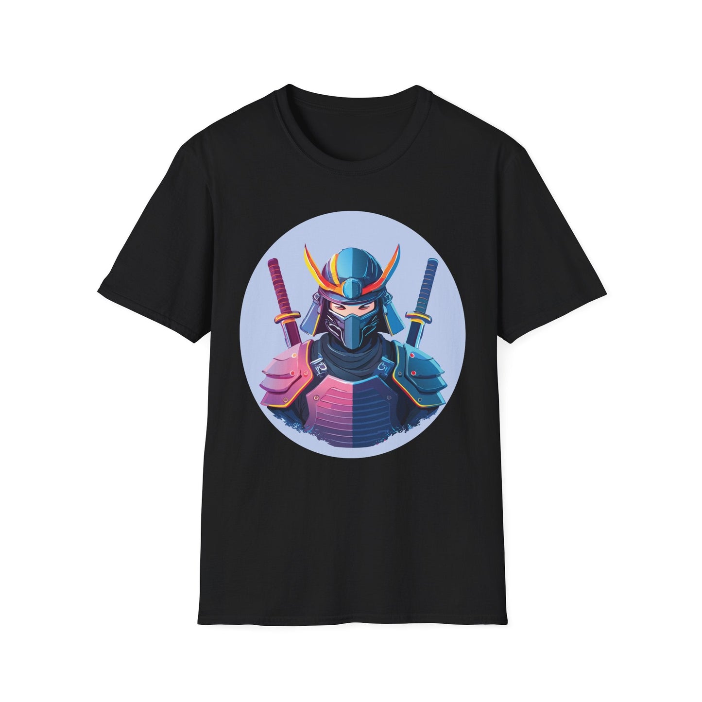 Samurai T Shirt Unisex Softstyle Gildan 64000 Breathable Cotton Tee For Everyday Wear