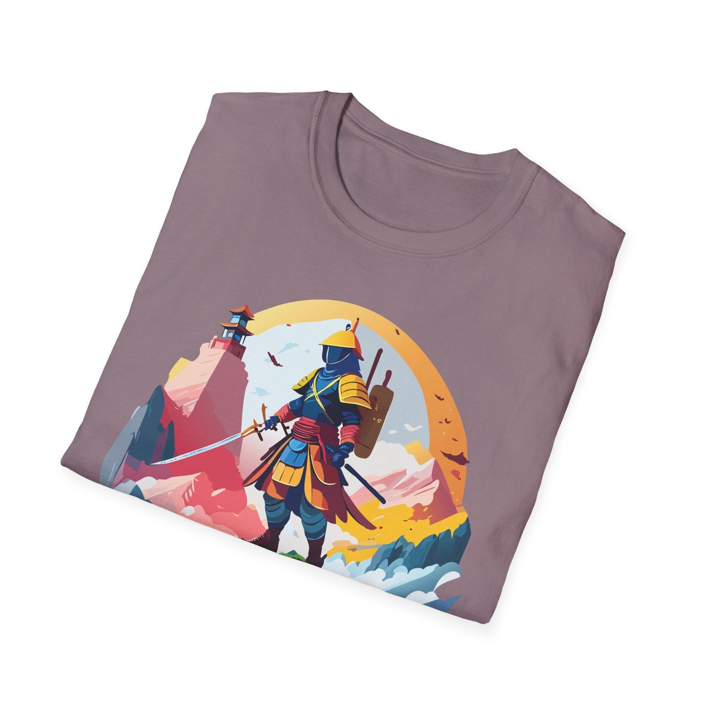 Samurai Unisex T Shirt Softstyle 64000 Short Sleeve Tee 100 Percent Cotton Breathable Comfort Fit