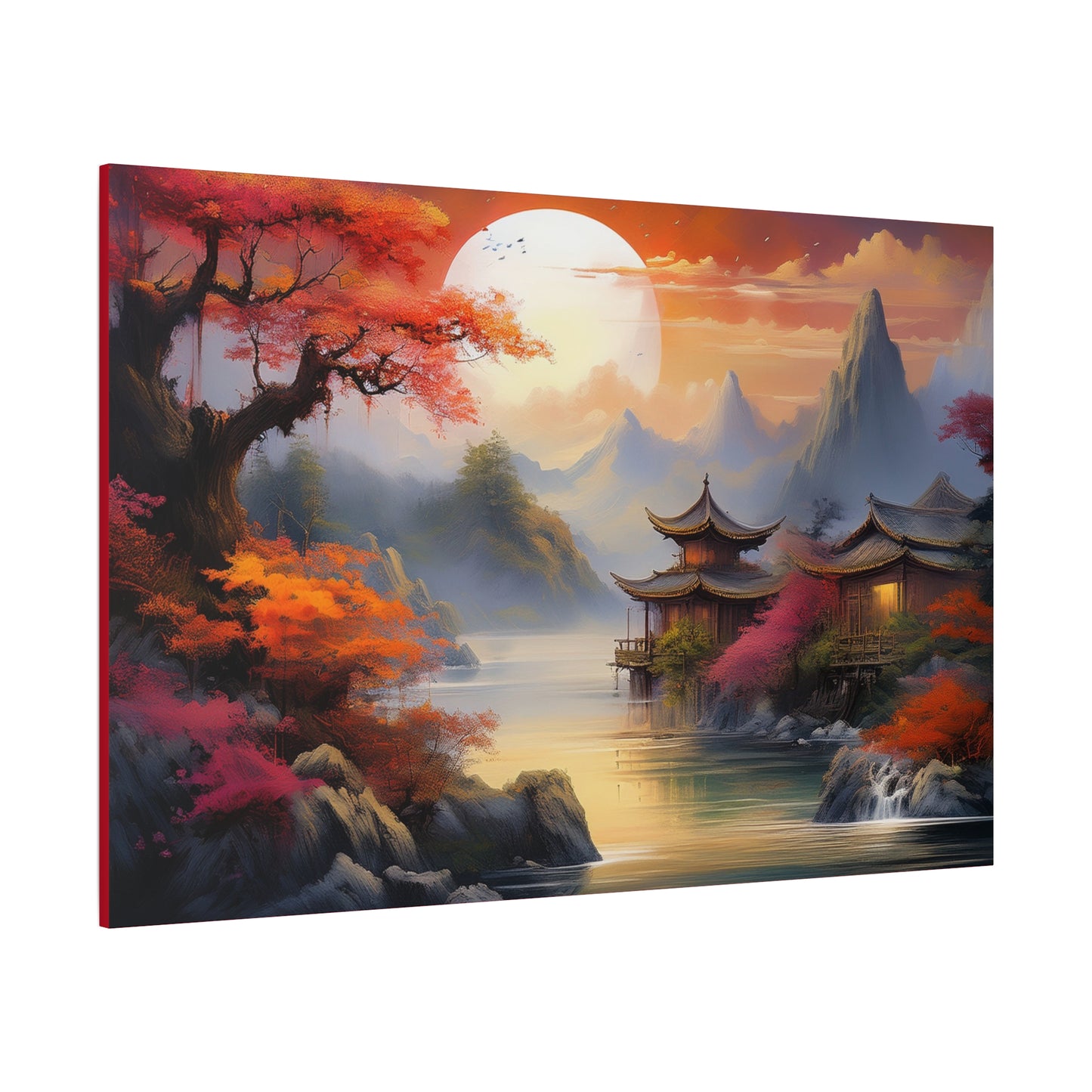 Japanese Painting Print Canvas 24x16, 30x20, 36x24, 48x32, 60x40, Bright Latex Inks Pine-Wood Inner Frame JPN-13