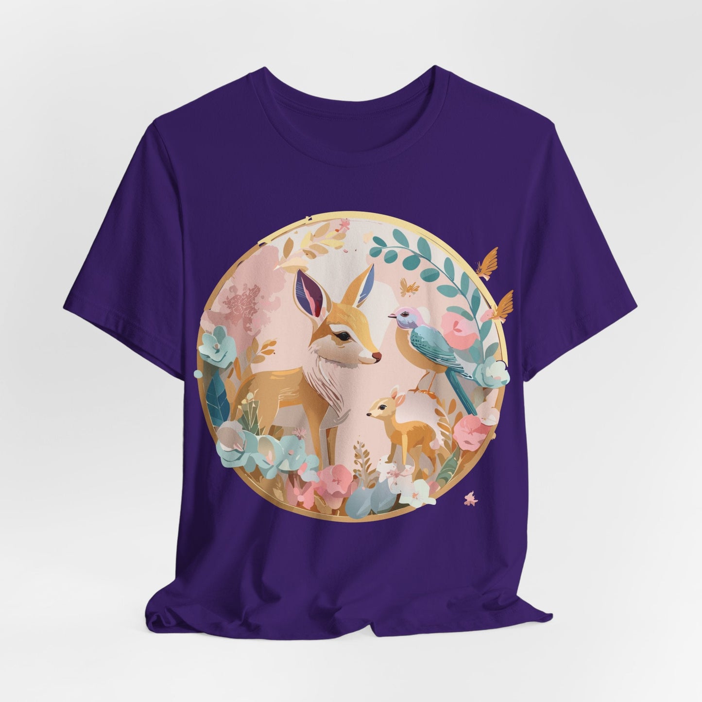 Adelpha Medallion Graphic Tee Unisex Short Sleeve Shirt Vintage Inspired Art Design