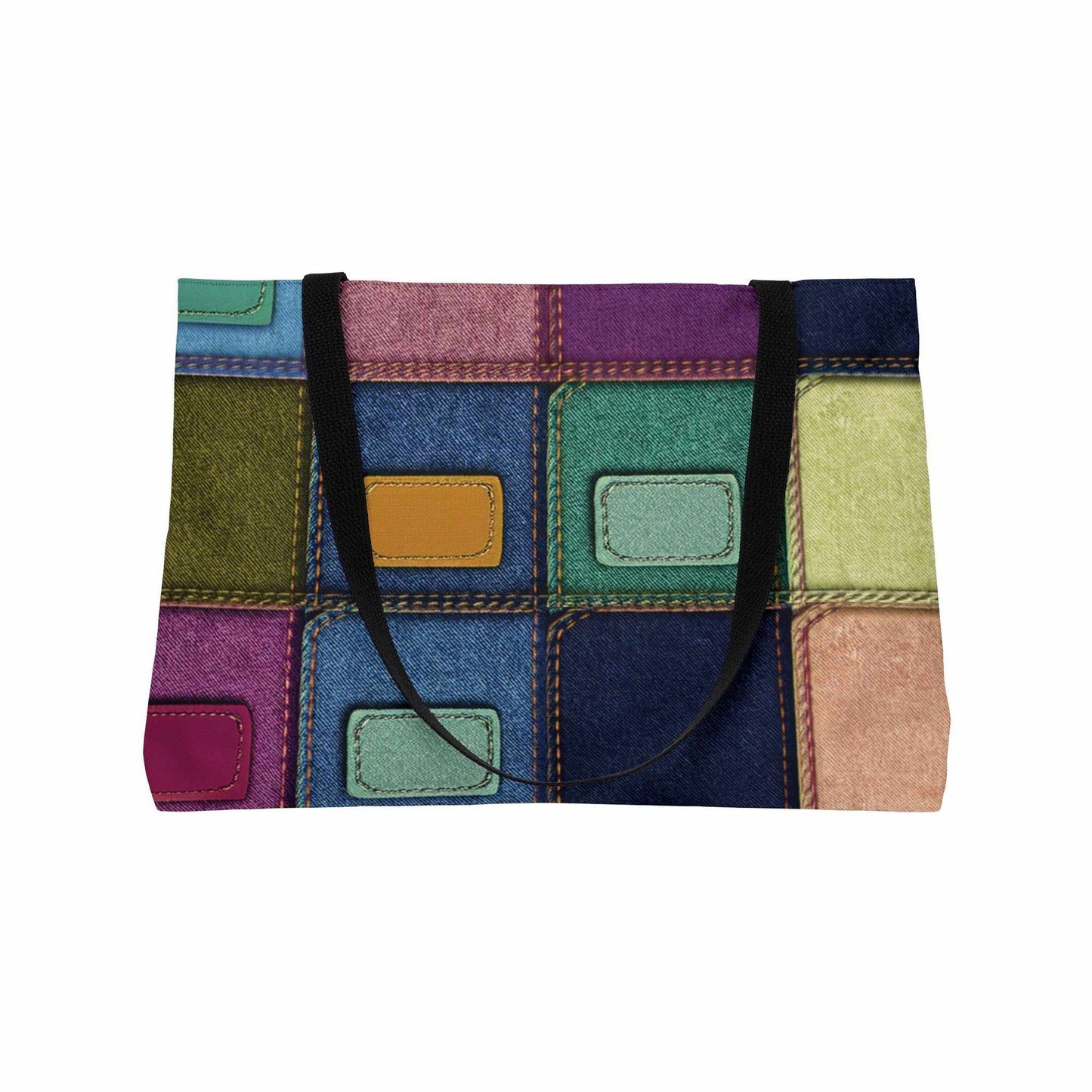 Denim Color Imitation Print Unisex  Yoga Bag  Spun Polyester 24x13 Canvas Gym Bag 26-2
