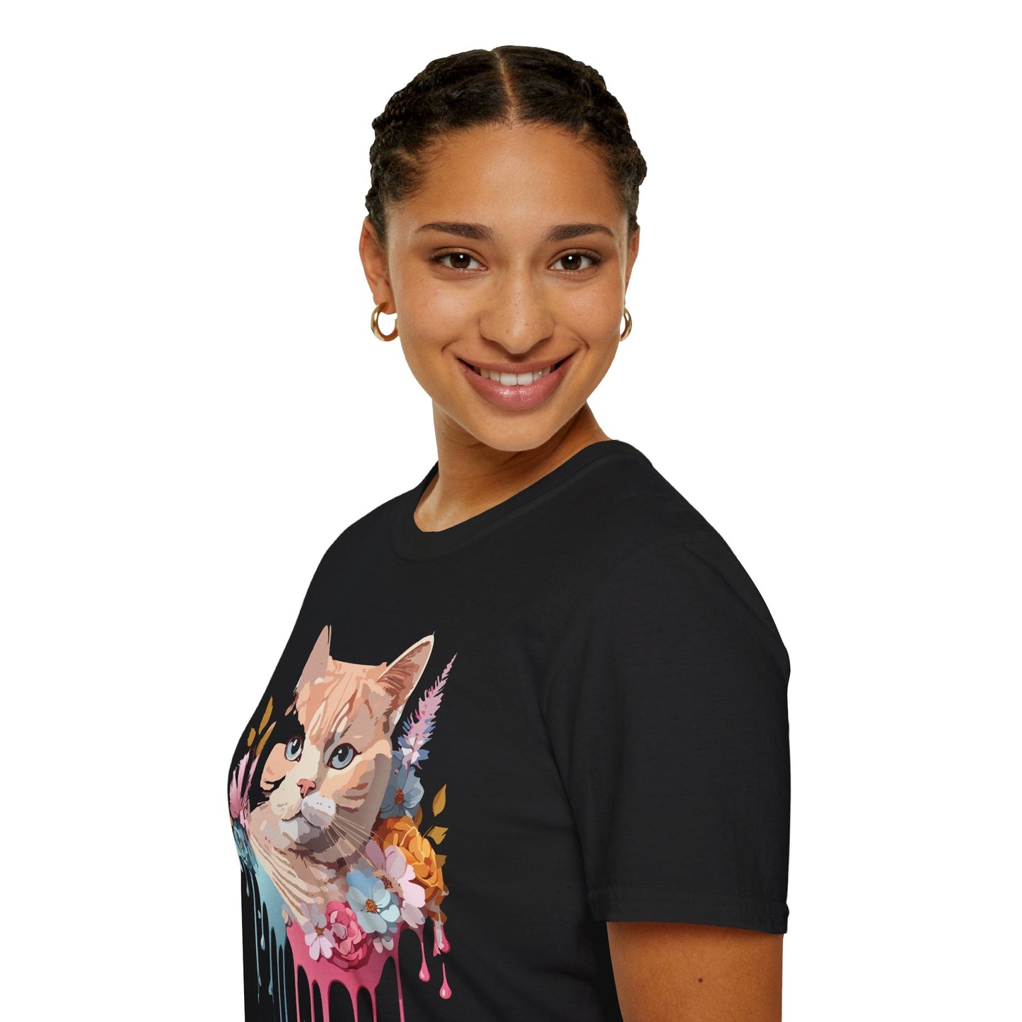 Cat Shirt Unisex Kitten Tee Softstyle Gildan 64000 Cotton Tee