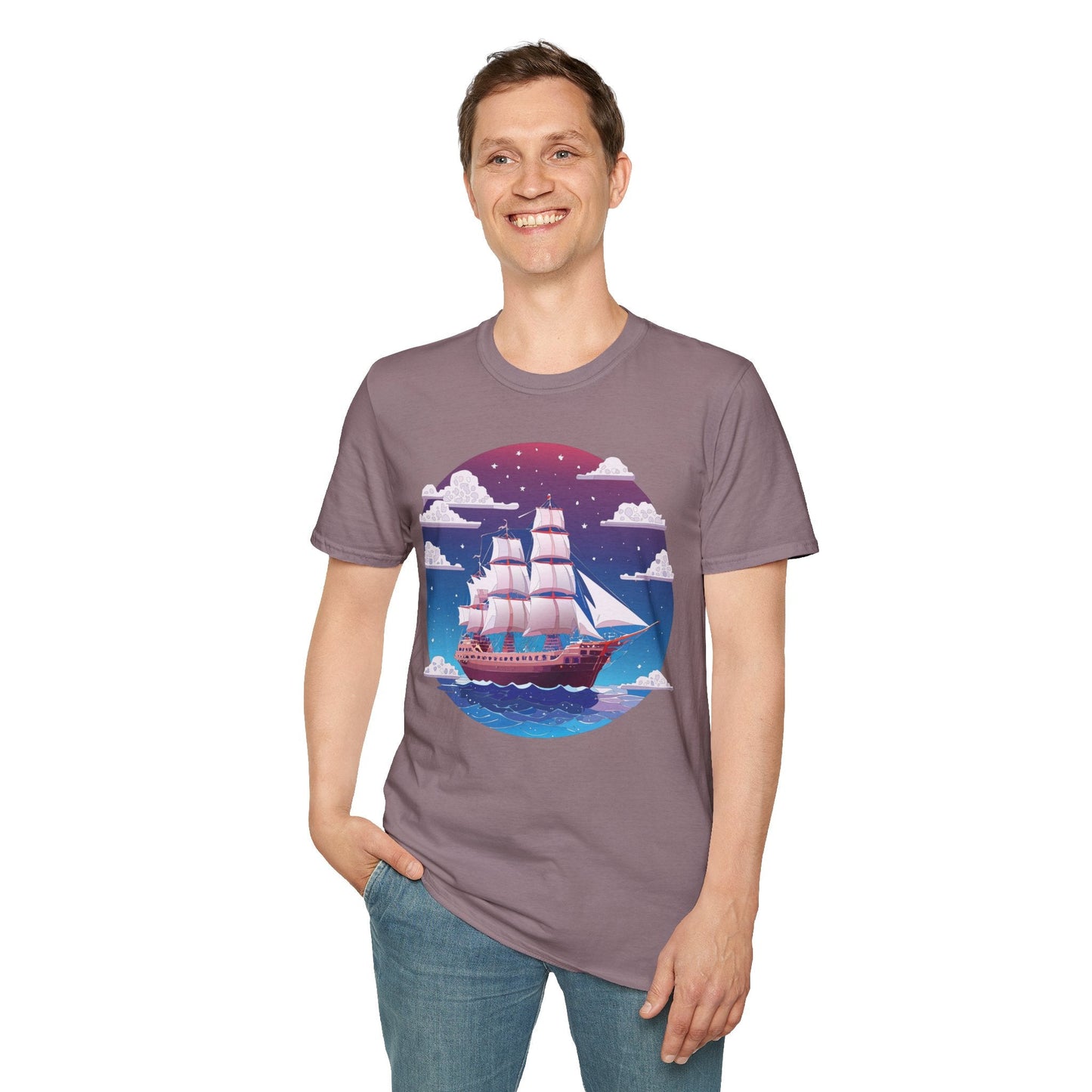 Ship T Shirt Frigate T Shirt Vessel Tee Shirt Unisex Softstyle 100 Percent Ring Spun Cotton