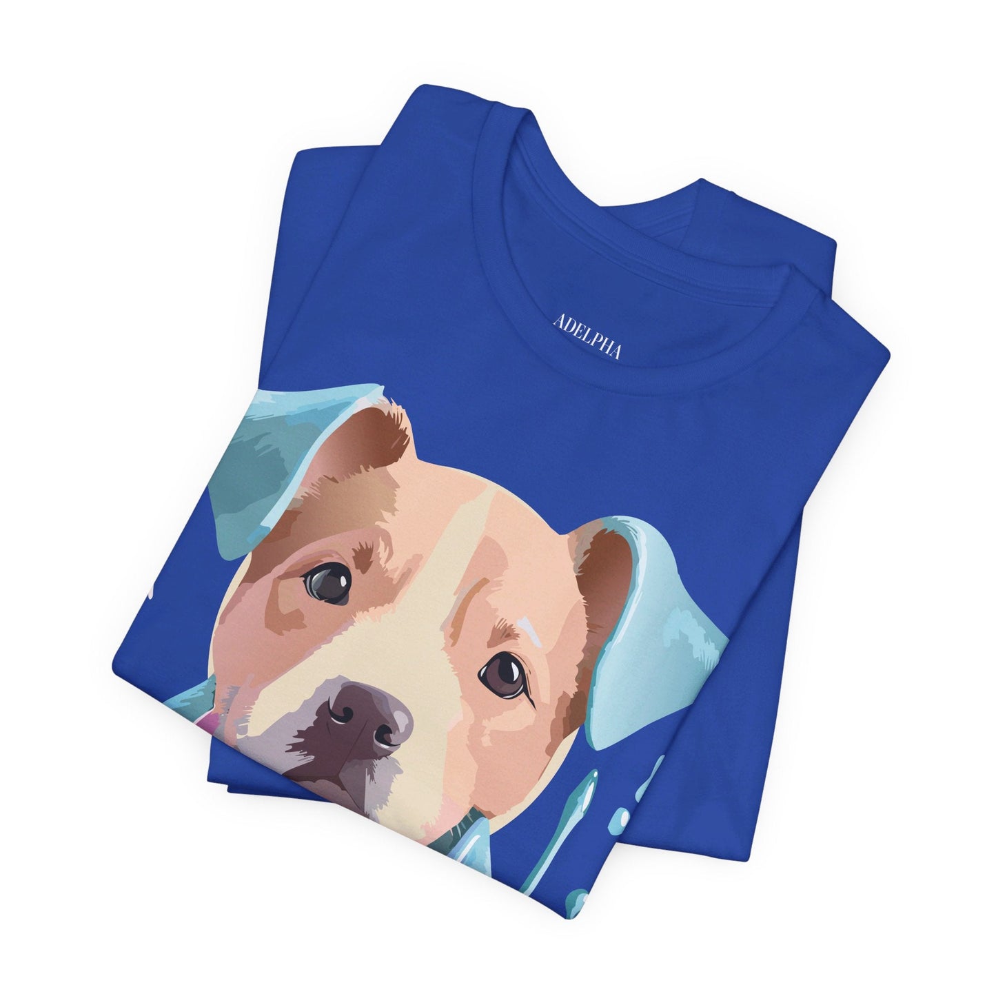 Unisex Dog Graphic Tee With Vintage Inspired Artwork By Adelpha Short Sleeve Shirt