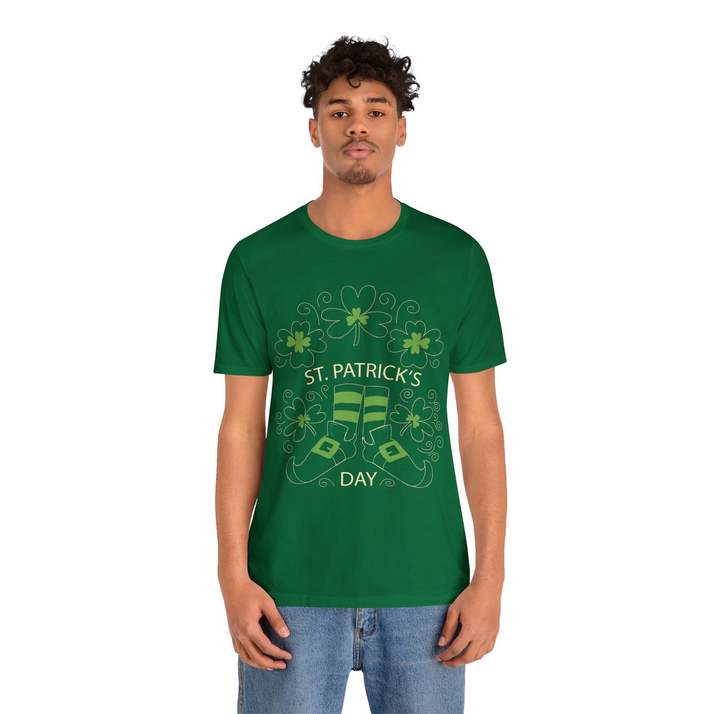 Unisex Cotton Tee Shirt with Lucky Prints