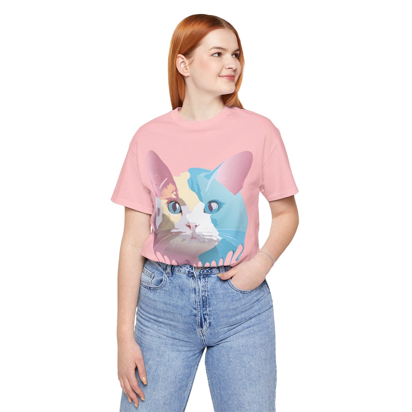 Cat Graphic Tee Unisex Jersey Short Sleeve By Adelpha Art Design