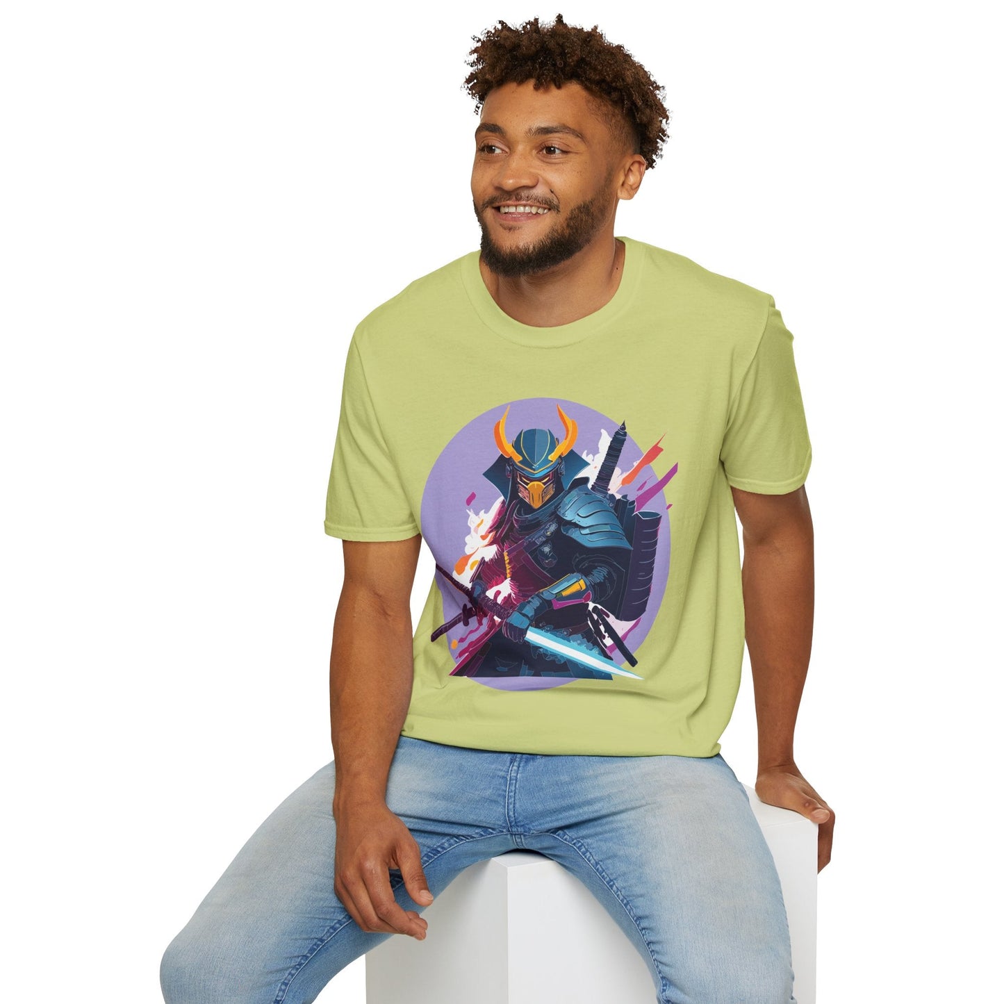 Samurai Shirt Unisex Softstyle Tee 100 Percent Ring Spun Cotton Comfortable Everyday Wear