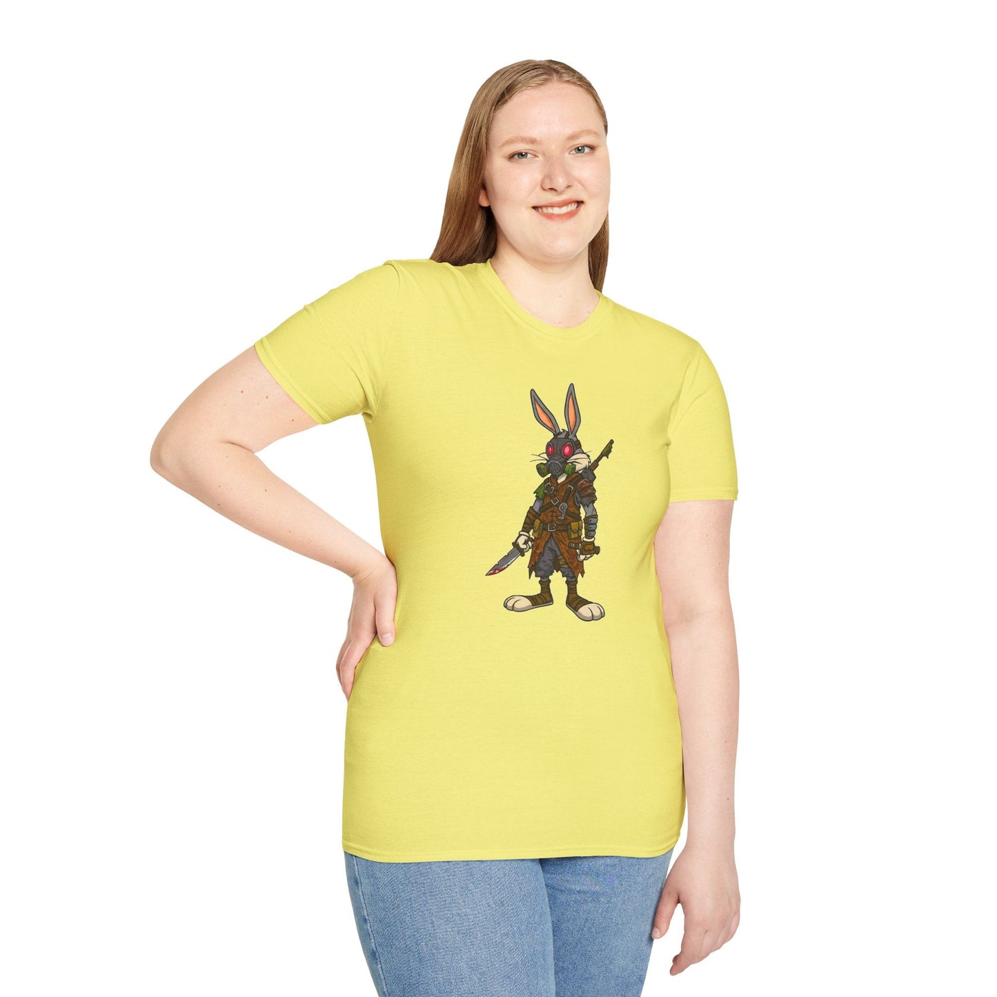 Bugs Bunny T Shirt Unisex Cartoon Tee 100 Percent Cotton Softstyle 64000 With Classic Animation Art