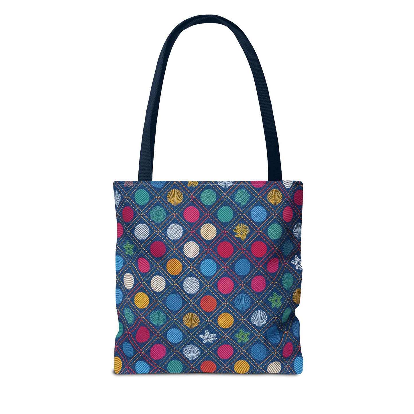 Denim Fabric Imitation Print Unisex Canvas Bag Poly Spun 3 Sizes Tote Bag 182-6