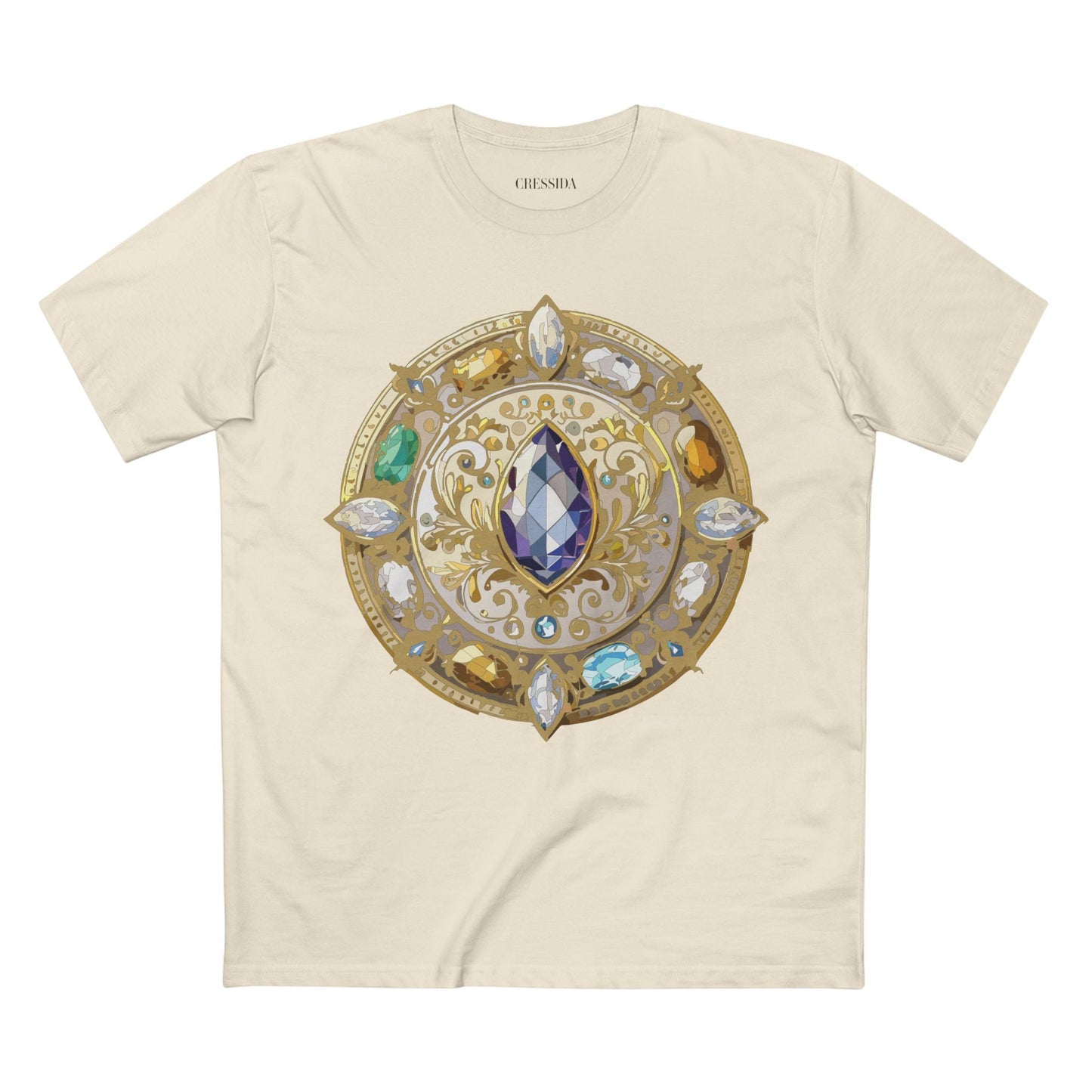 Medallion Graphic T-Shirt Unisex 100 Cotton With Gold Art Design Medal Tee 16