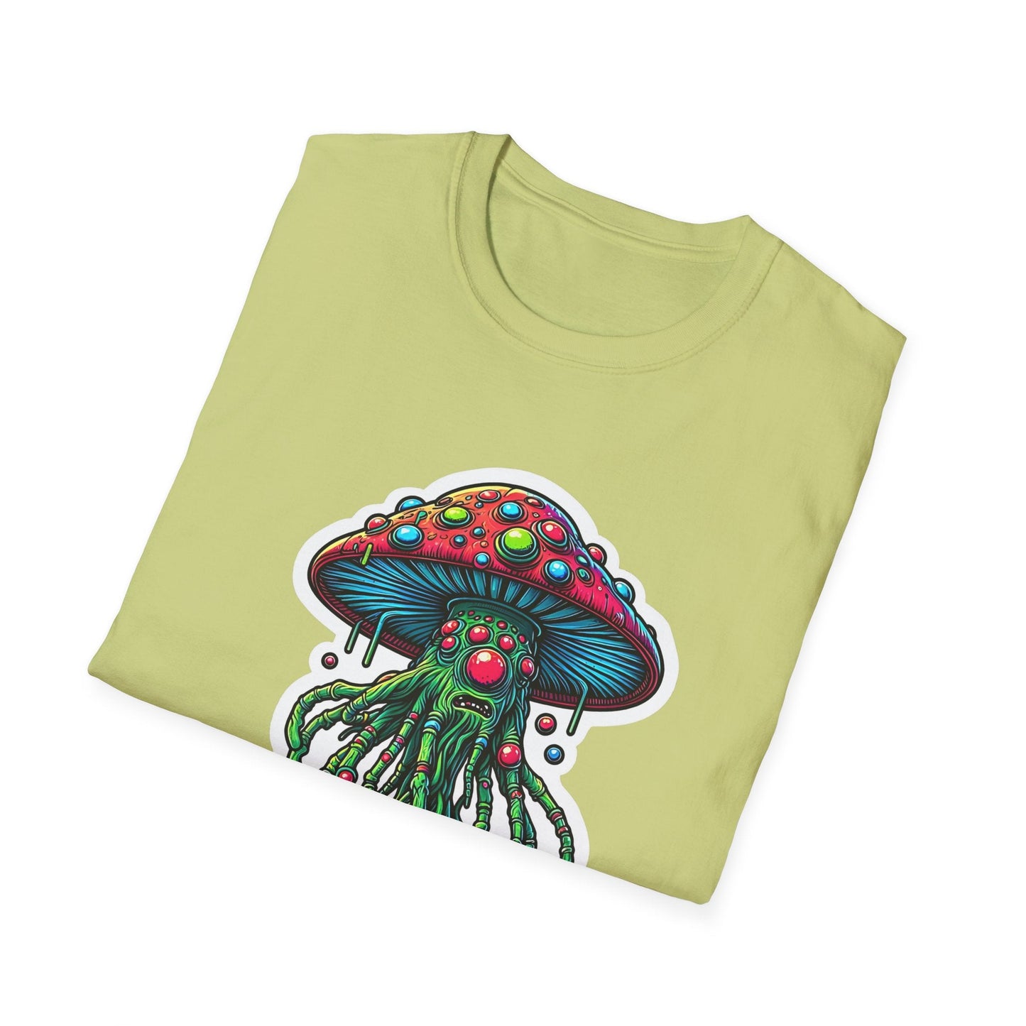 Mashroom Tee Shirt Unisex Funny Mashroom Shirt With Fungus Art Design Gildan Softstyle 64000